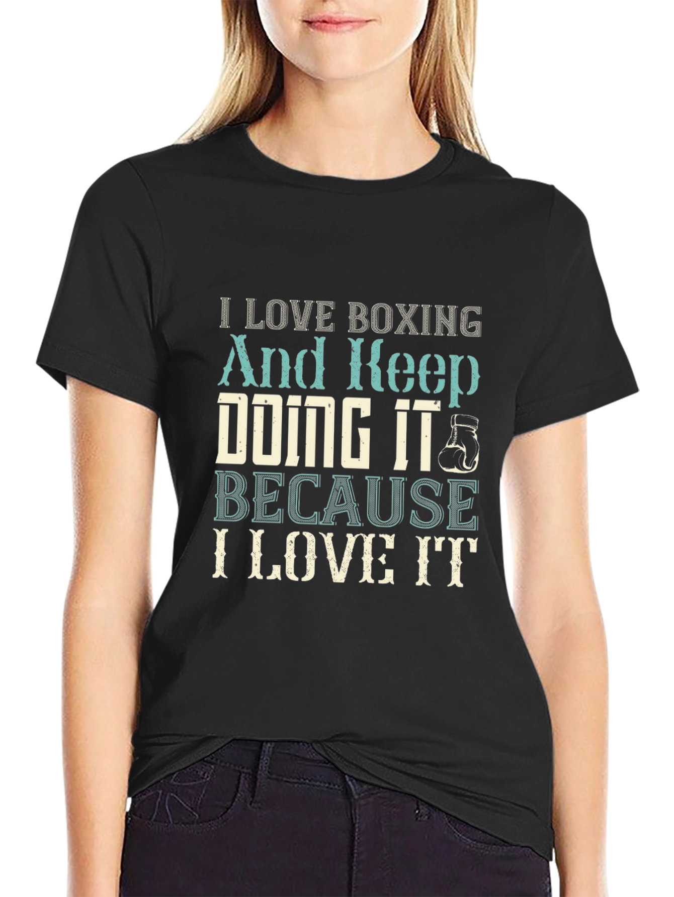 I Love Boxing Graphic T-Shirt