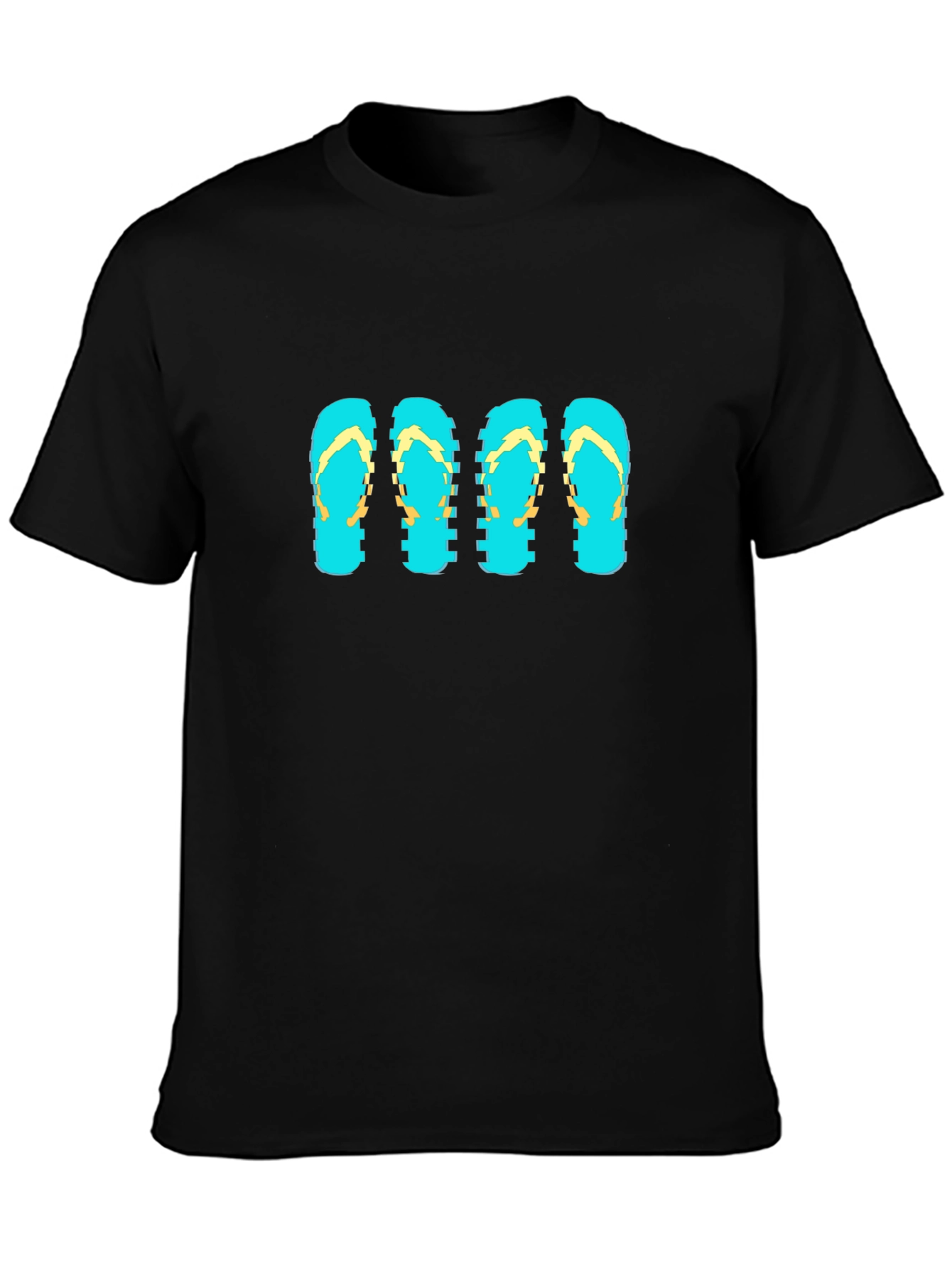Flip Flop Graphic Tee - Black T-Shirt