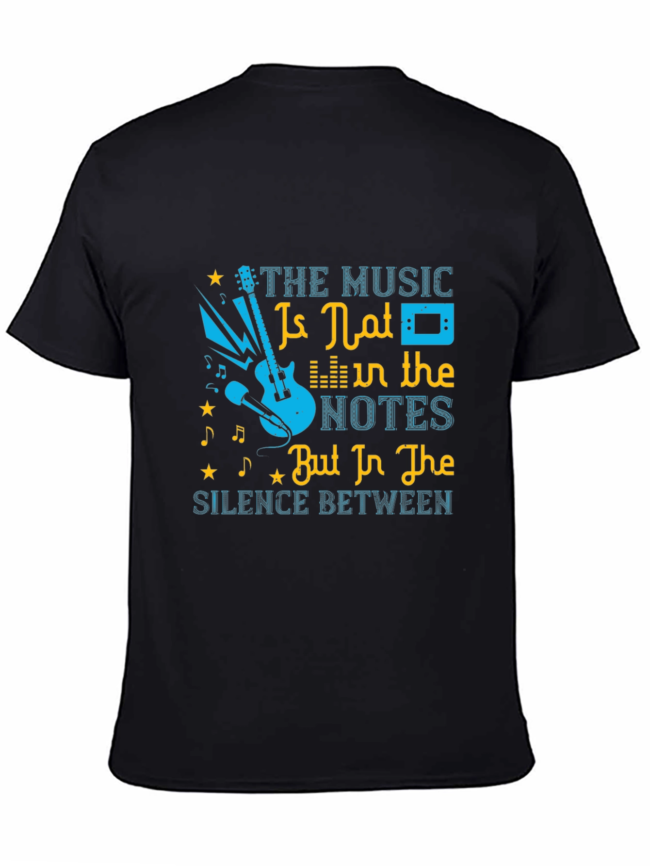 Music Lovers T-Shirt: Notes & Silence Graphic Tee
