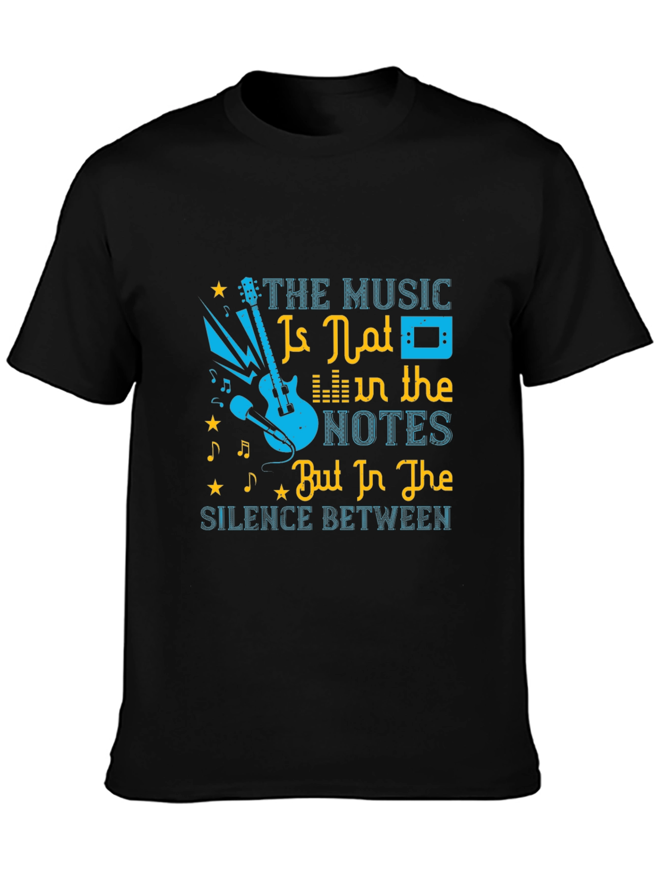 Music Lovers T-Shirt: Notes & Silence Graphic Tee