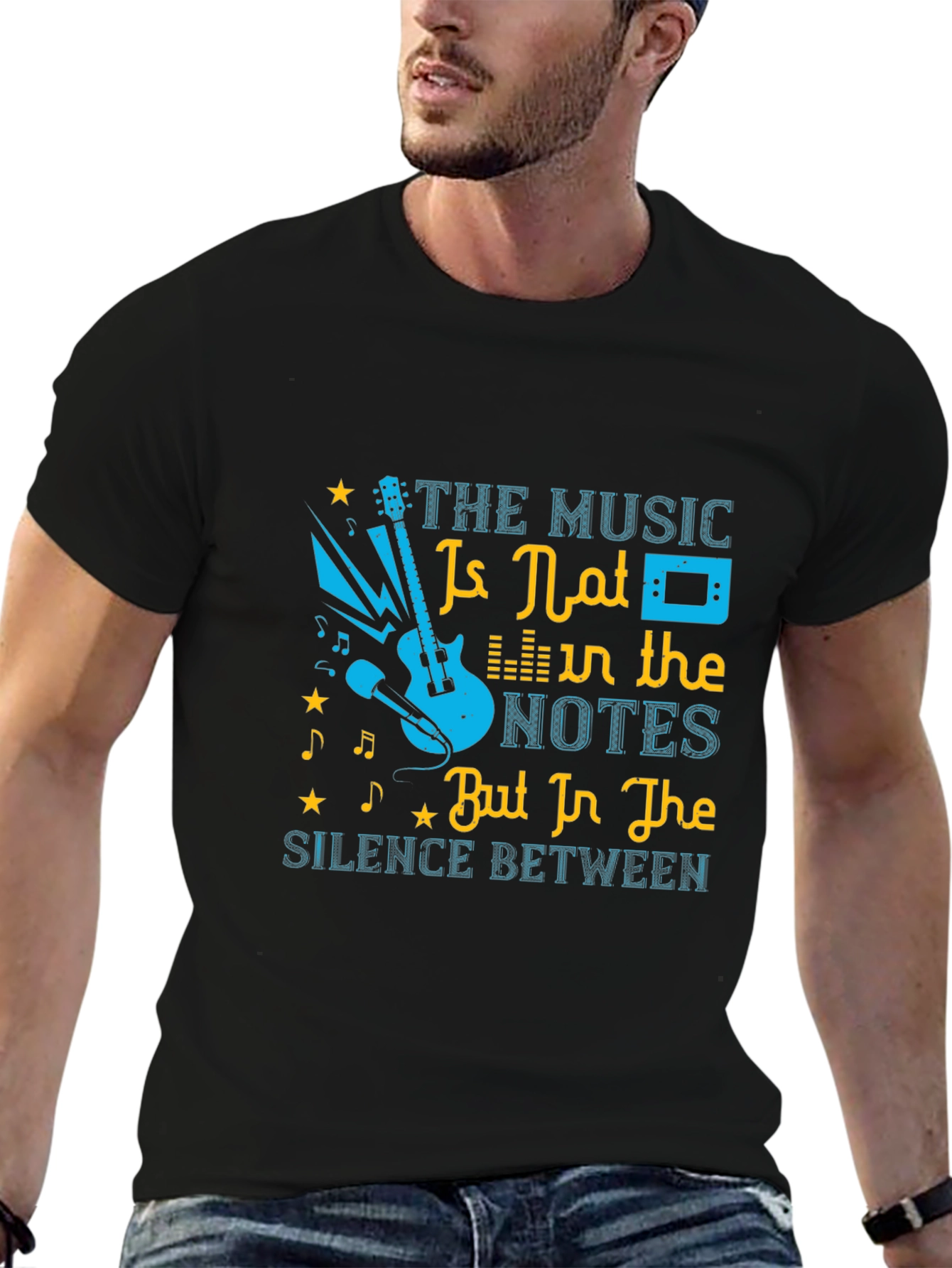 Music Lovers T-Shirt: Notes & Silence Graphic Tee
