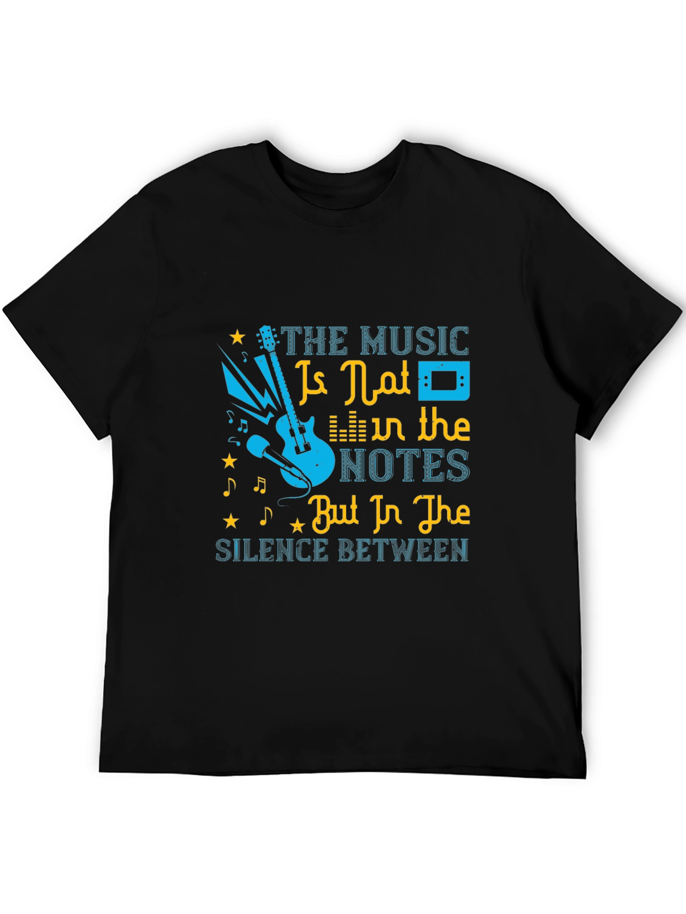 Music Lovers T-Shirt: Notes & Silence Graphic Tee