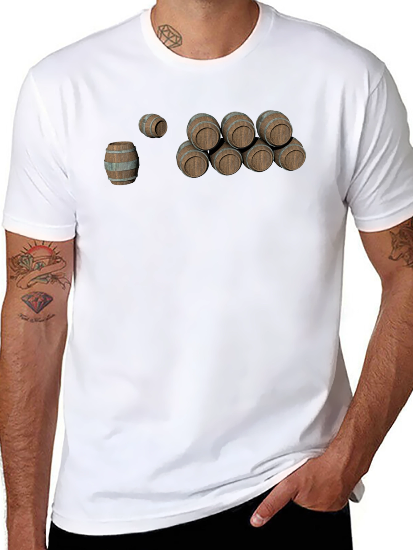 Barrel Pattern T-Shirt