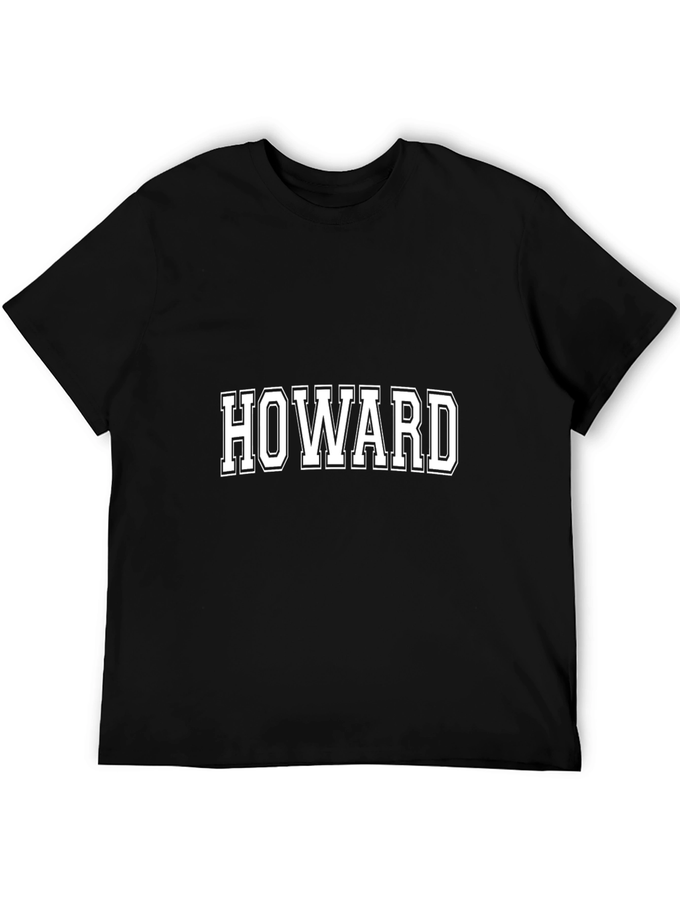 Howard T-Shirt Black Cotton Blend Casual Tee