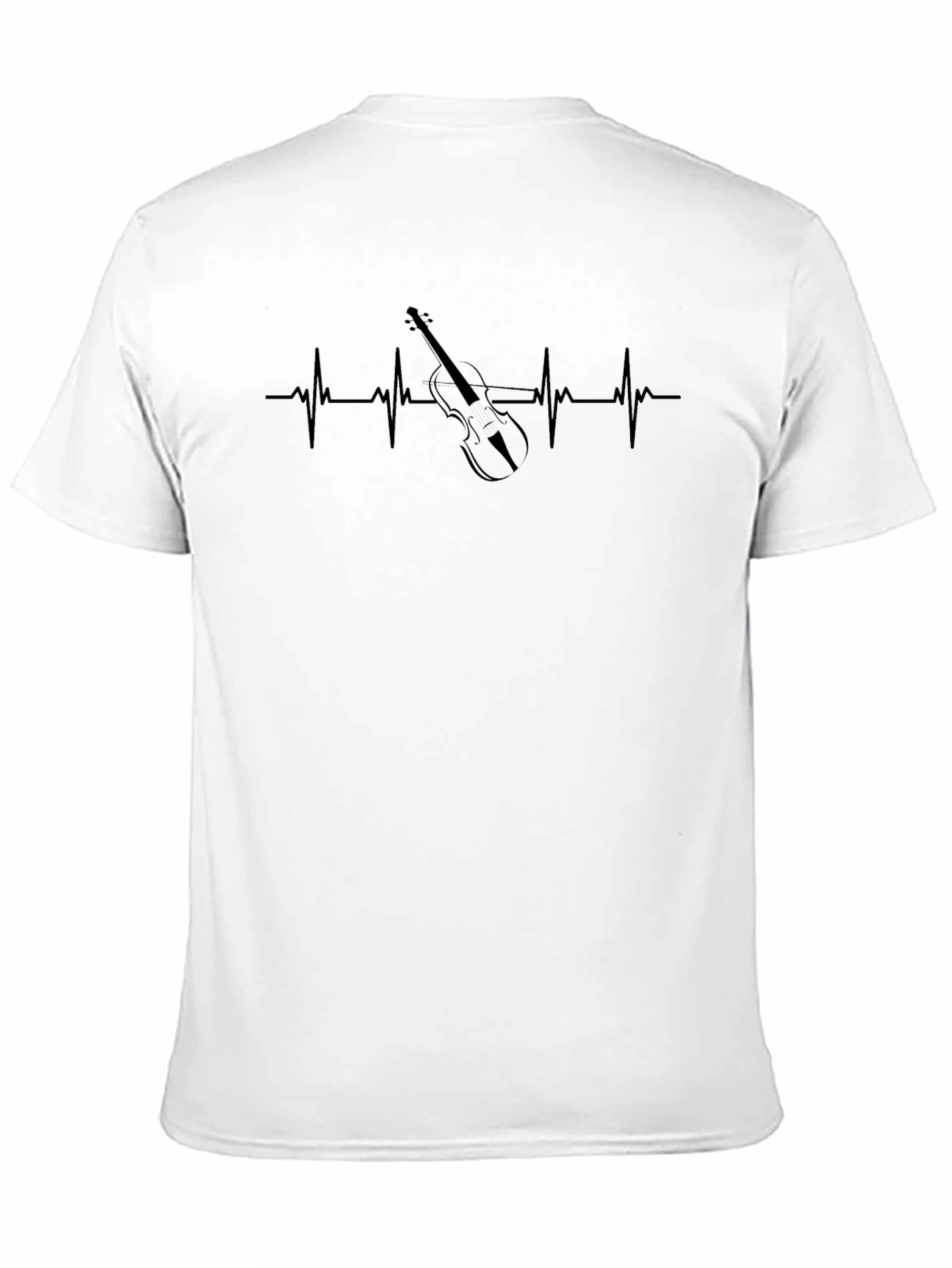 Violin Heartbeat T-Shirt - Music Lover Tee