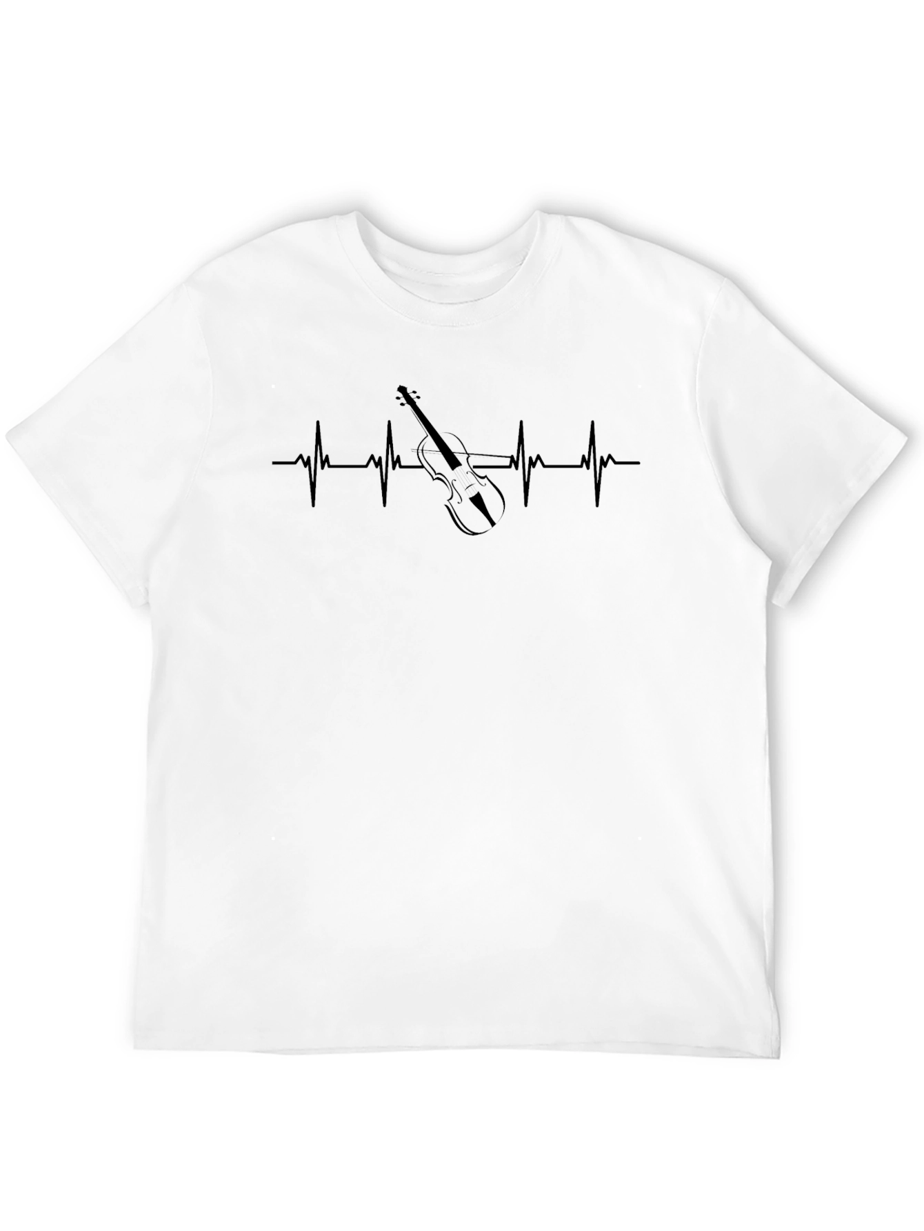 Violin Heartbeat T-Shirt - Music Lover Tee