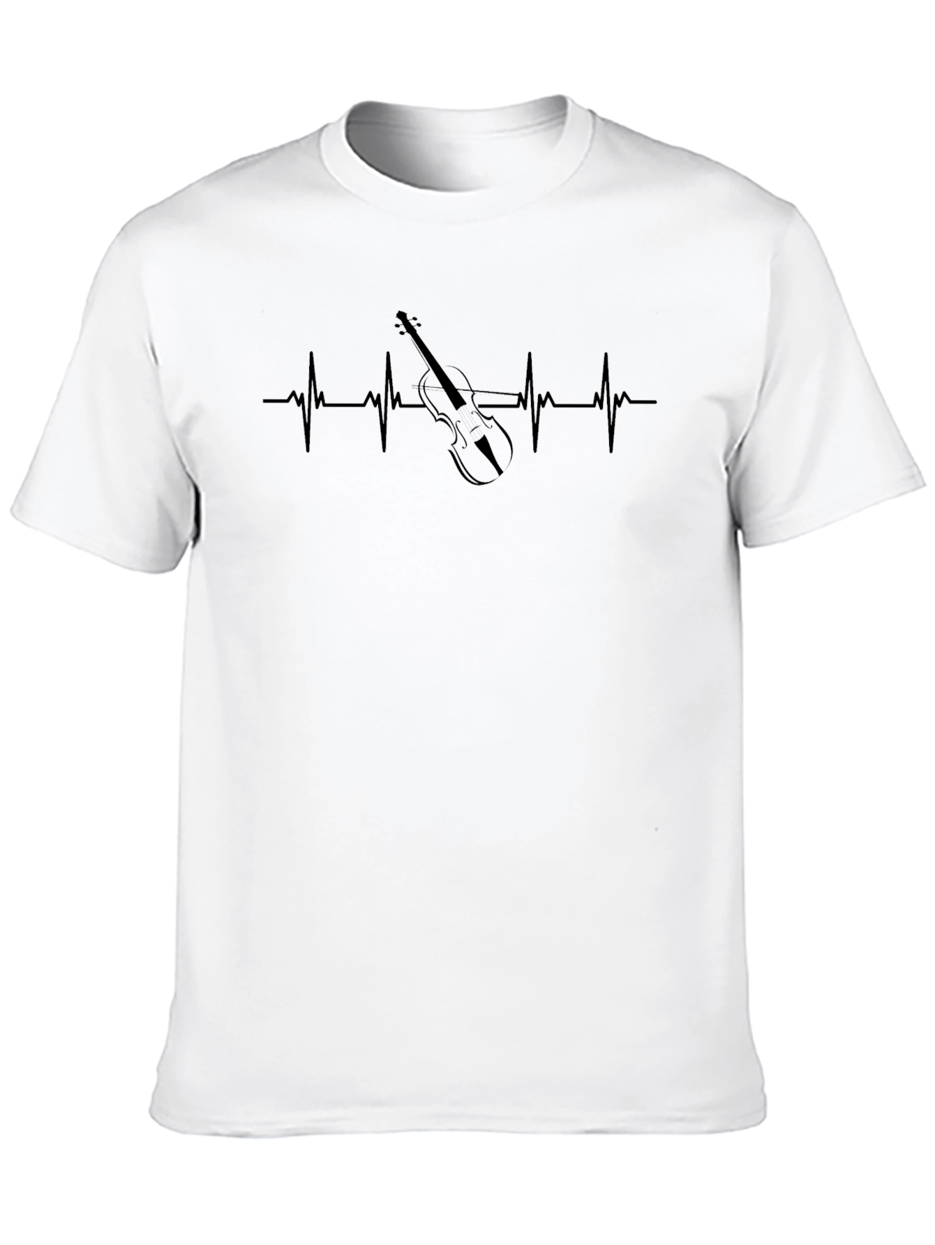 Violin Heartbeat T-Shirt - Music Lover Tee