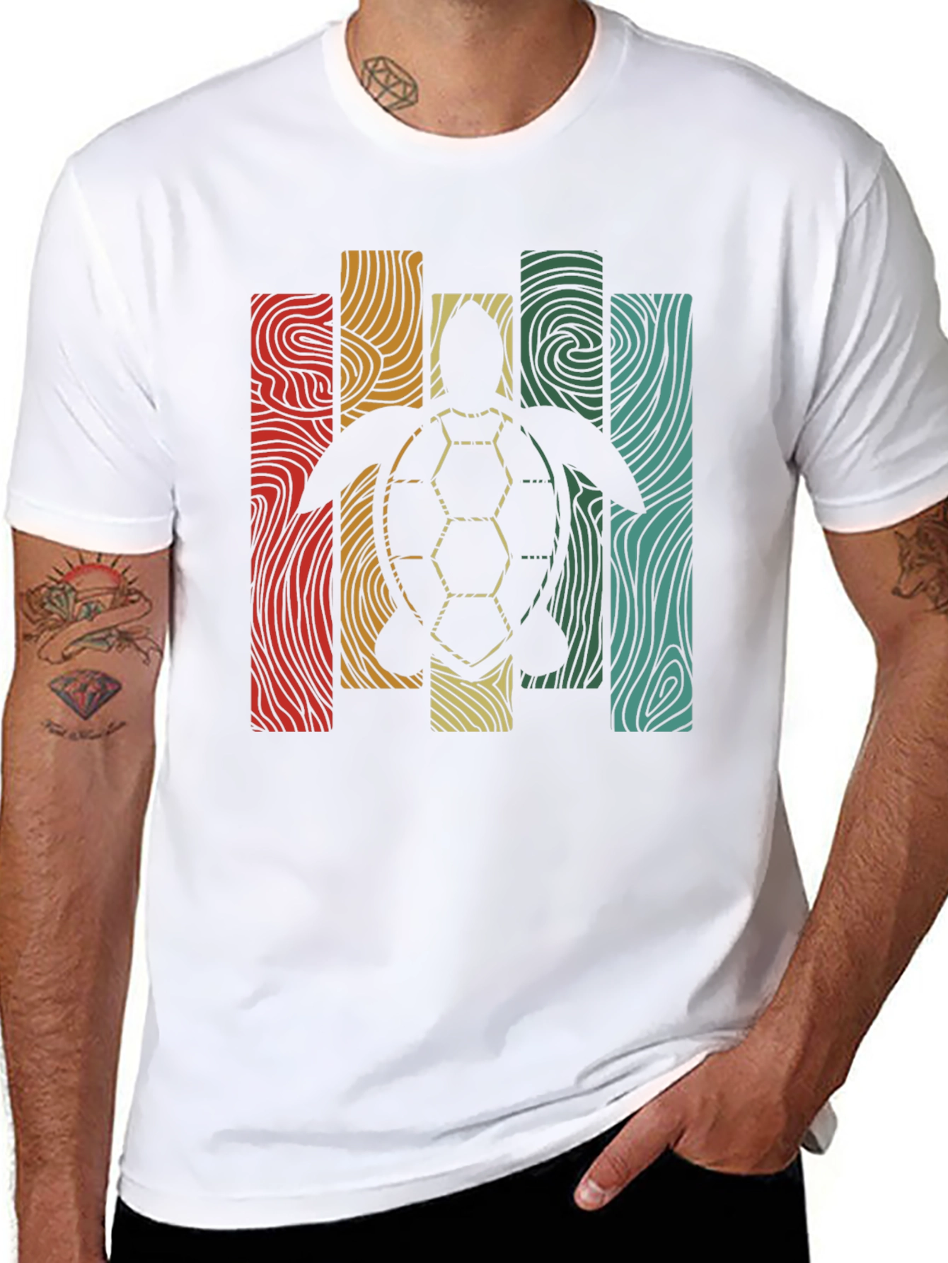 Retro Turtle Graphic Tee - Unique Design