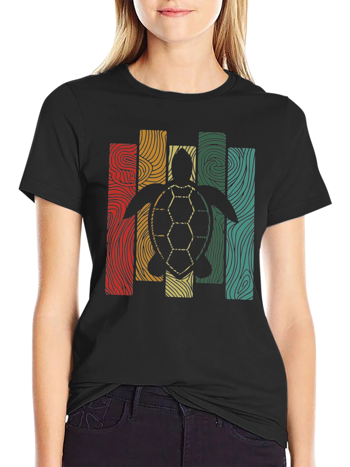 Retro Turtle Graphic Tee - Unique Design