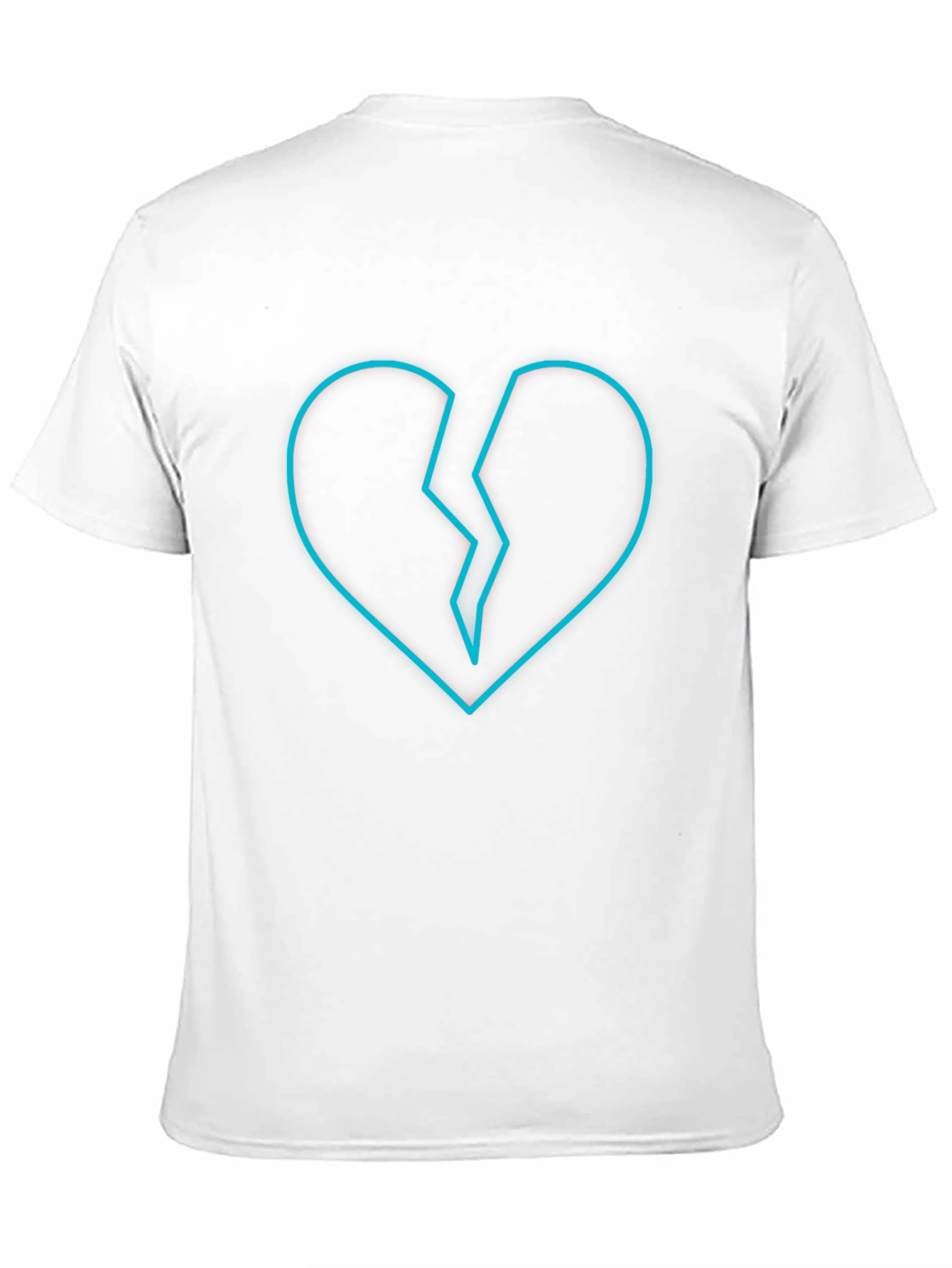 Broken Heart Graphic Tee - Modern Black T-Shirt