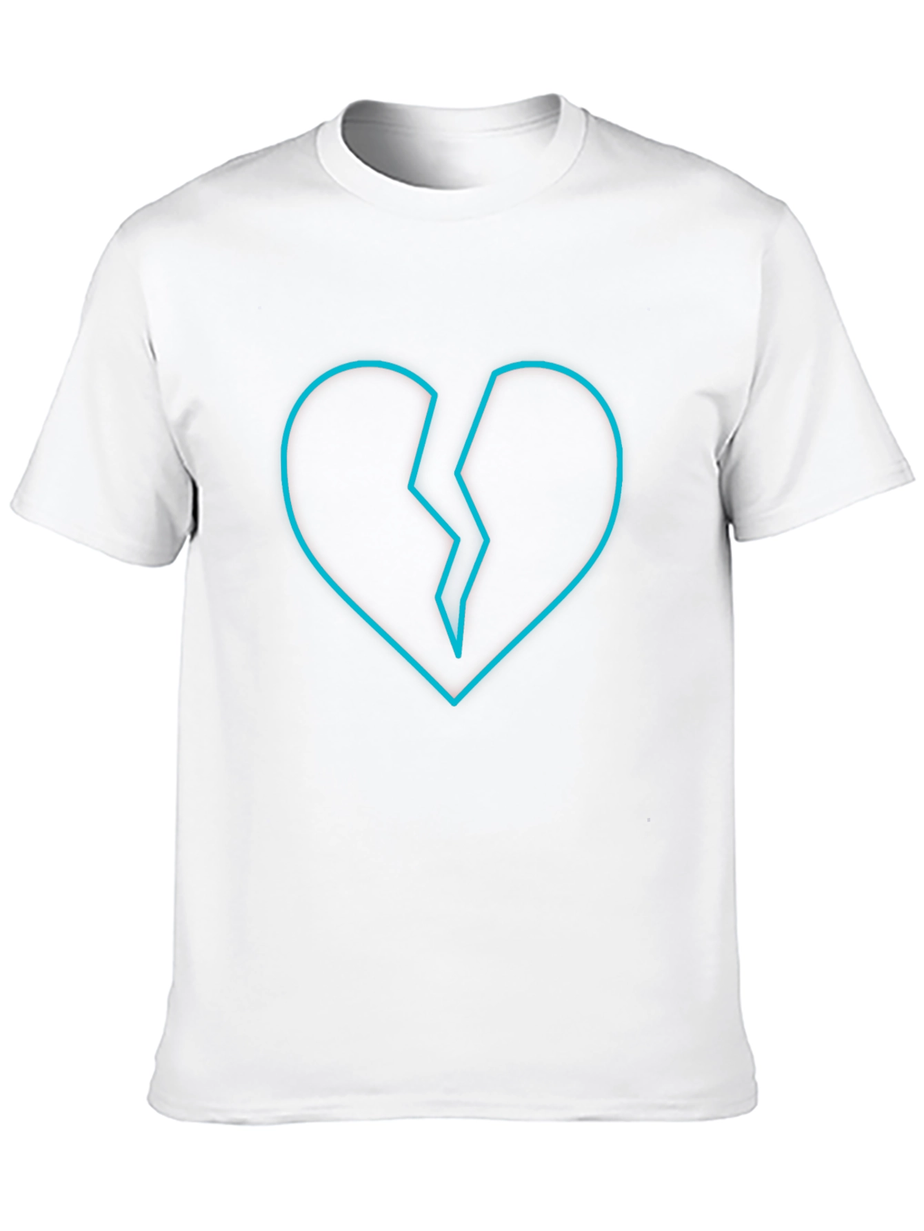 Broken Heart Graphic Tee - Modern Black T-Shirt