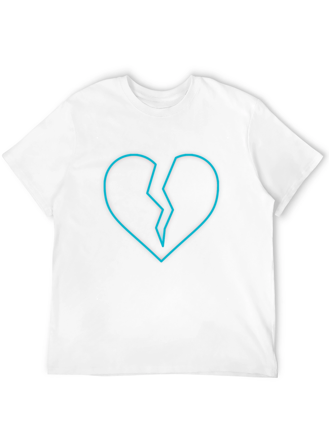 Broken Heart Graphic Tee - Modern Black T-Shirt
