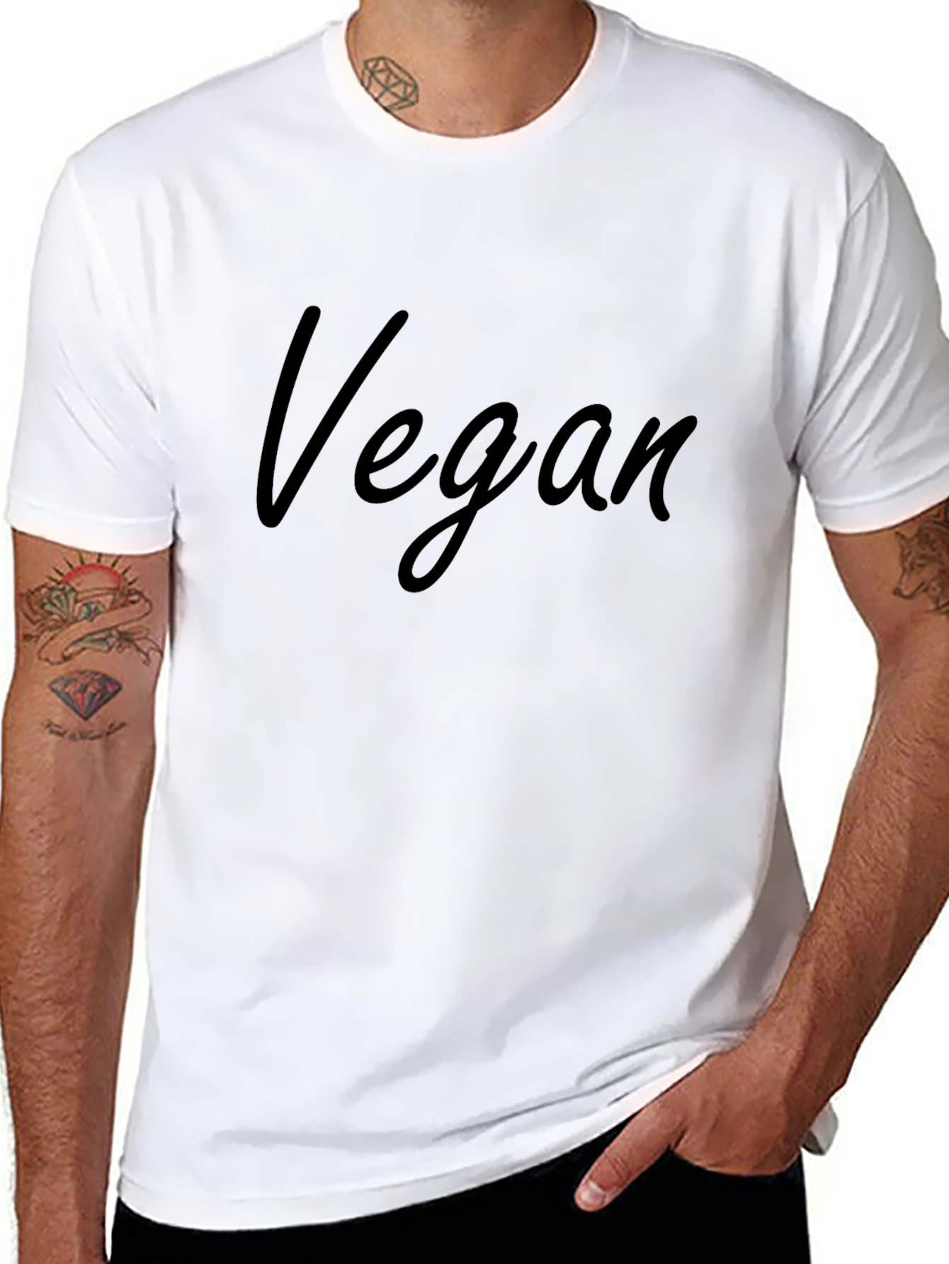 Vegan T-Shirt - Stylish & Comfortable Black Tee