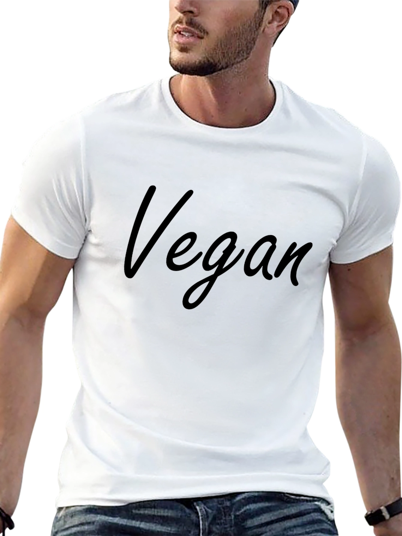 Vegan T-Shirt - Stylish & Comfortable Black Tee