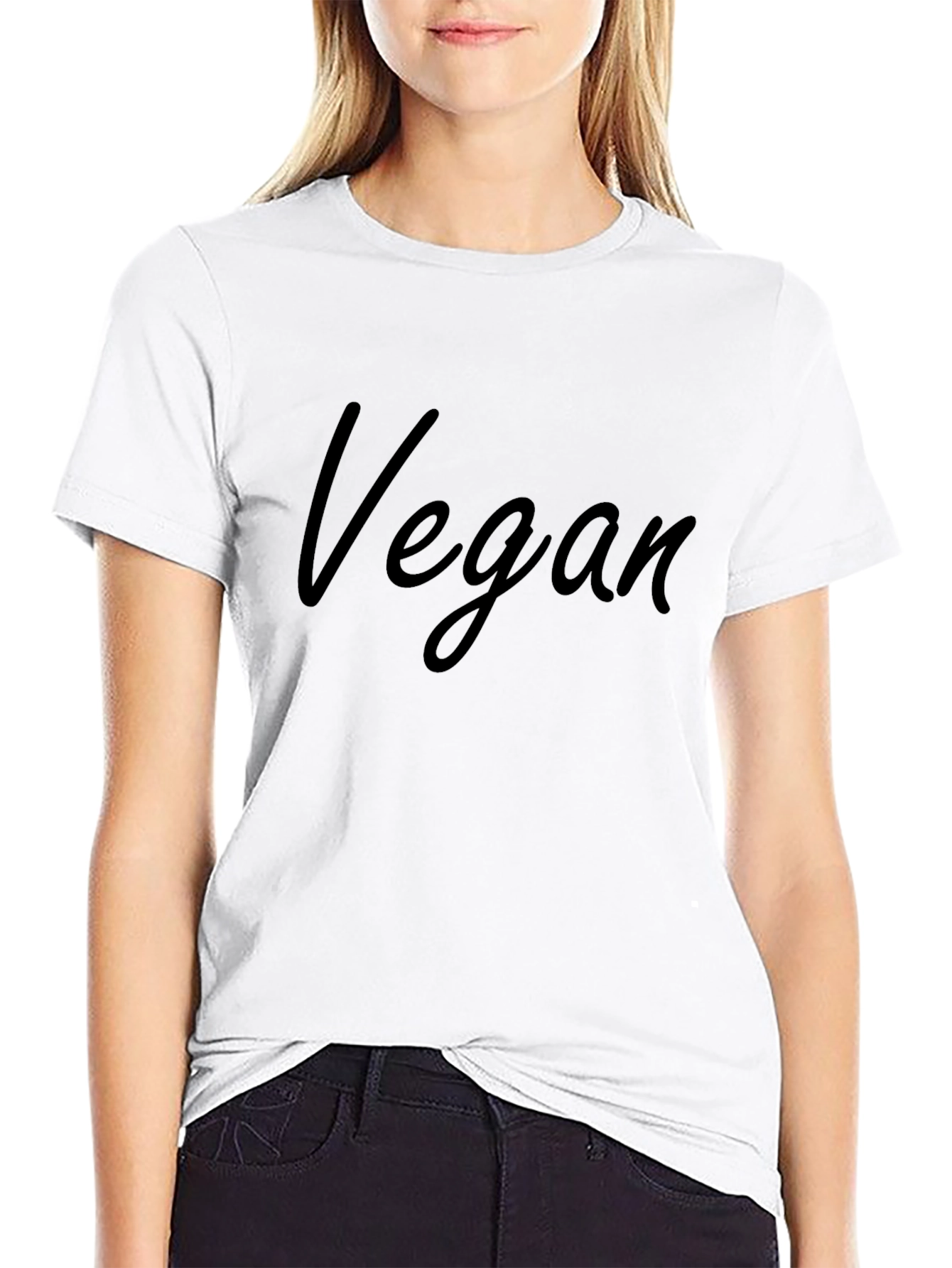 Vegan T-Shirt - Stylish & Comfortable Black Tee