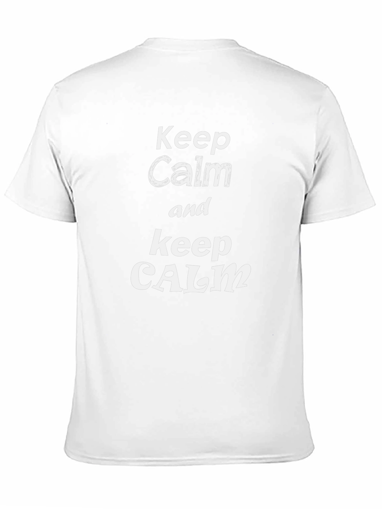 Keep Calm Graphic Tee - Black Cotton Casual T-Shirt