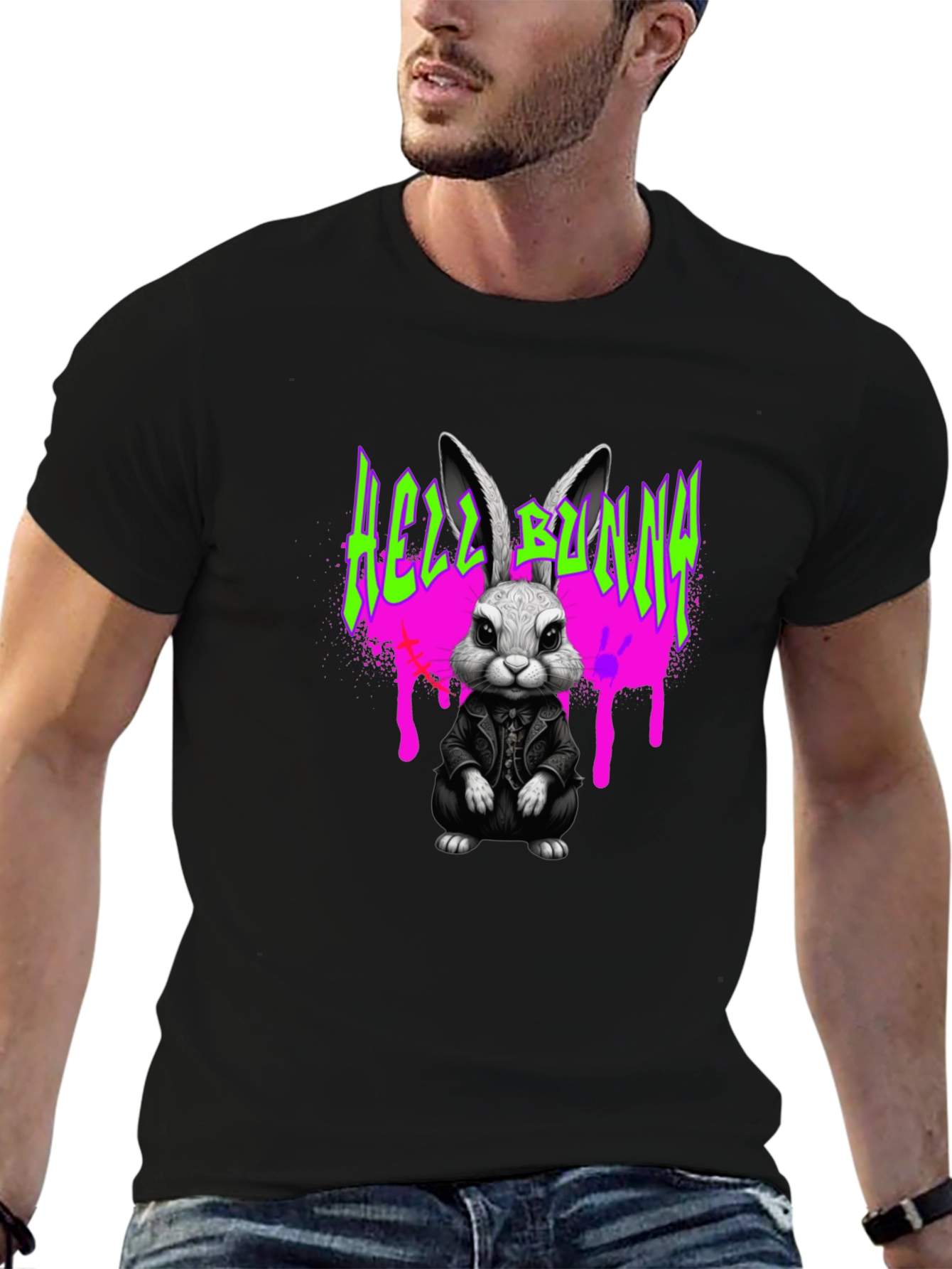 Hell Bunny T-Shirt - Dark Rabbit Graphic Tee