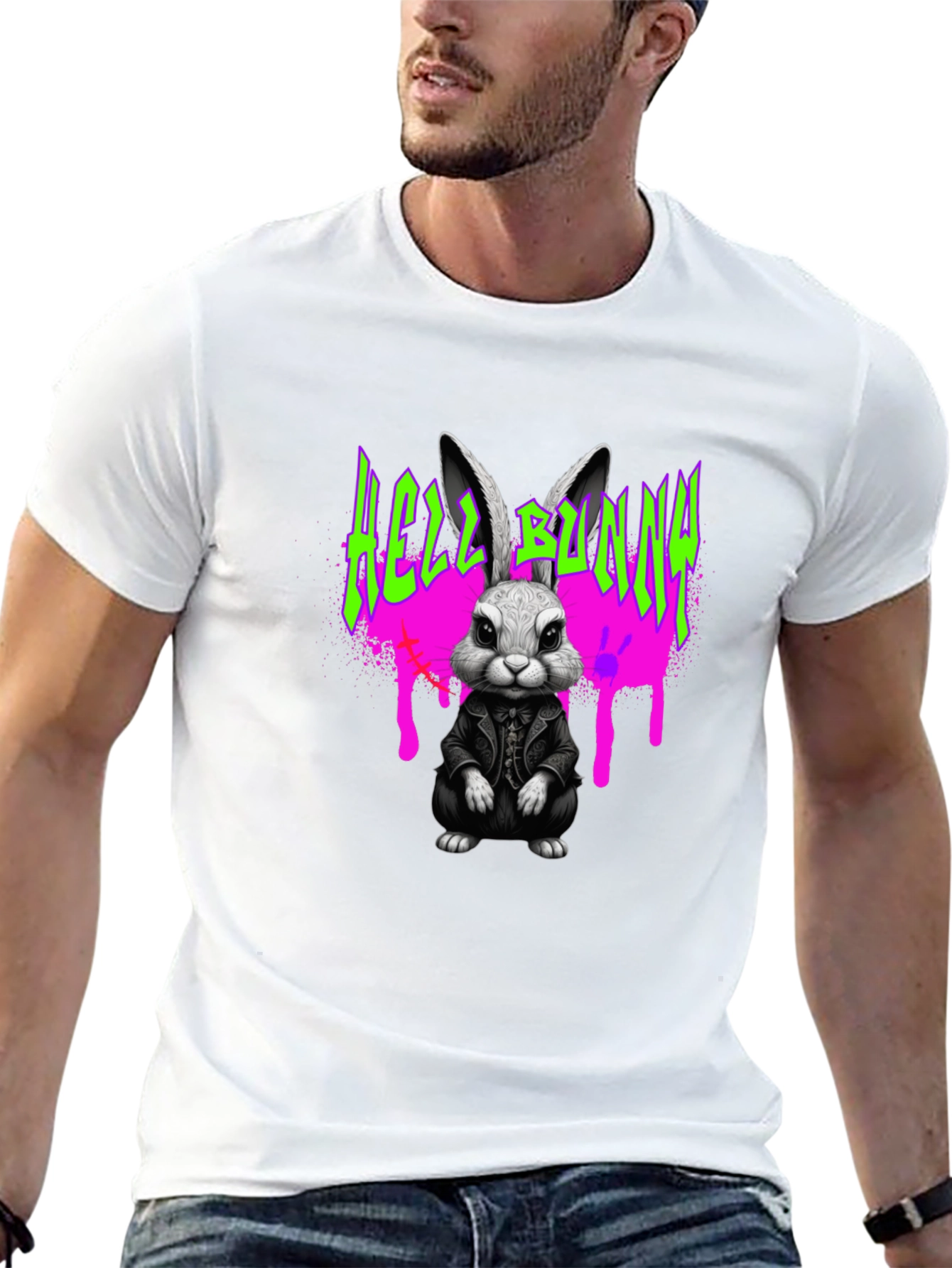 Hell Bunny T-Shirt - Dark Rabbit Graphic Tee