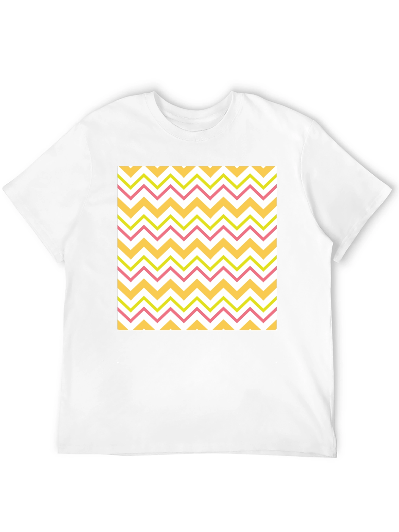 Zigzag Pattern T-Shirt - Casual Style