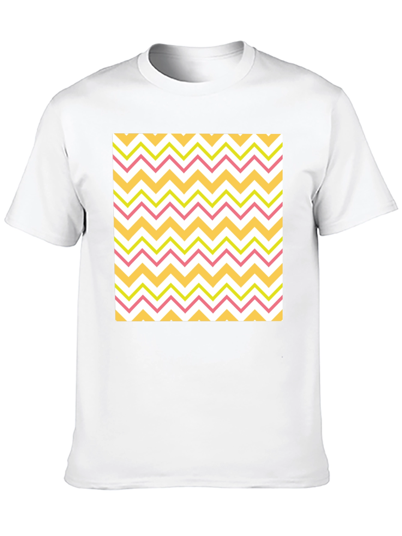 Zigzag Pattern T-Shirt - Casual Style