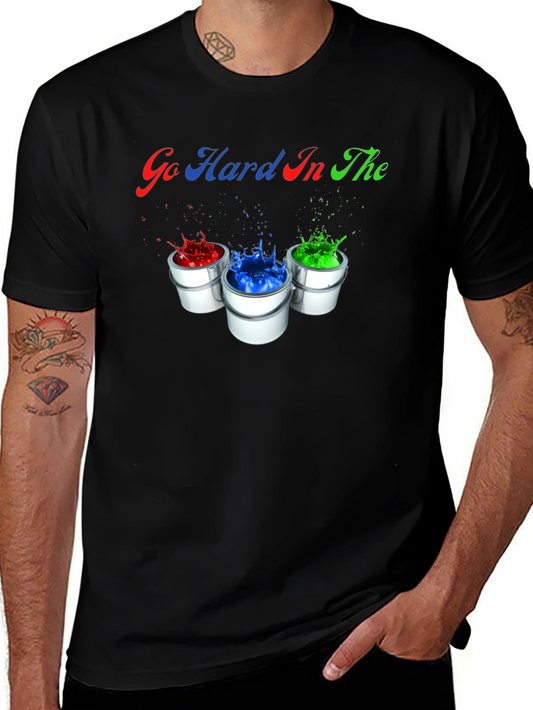 Go Hard In The Paint Splatter T-Shirt