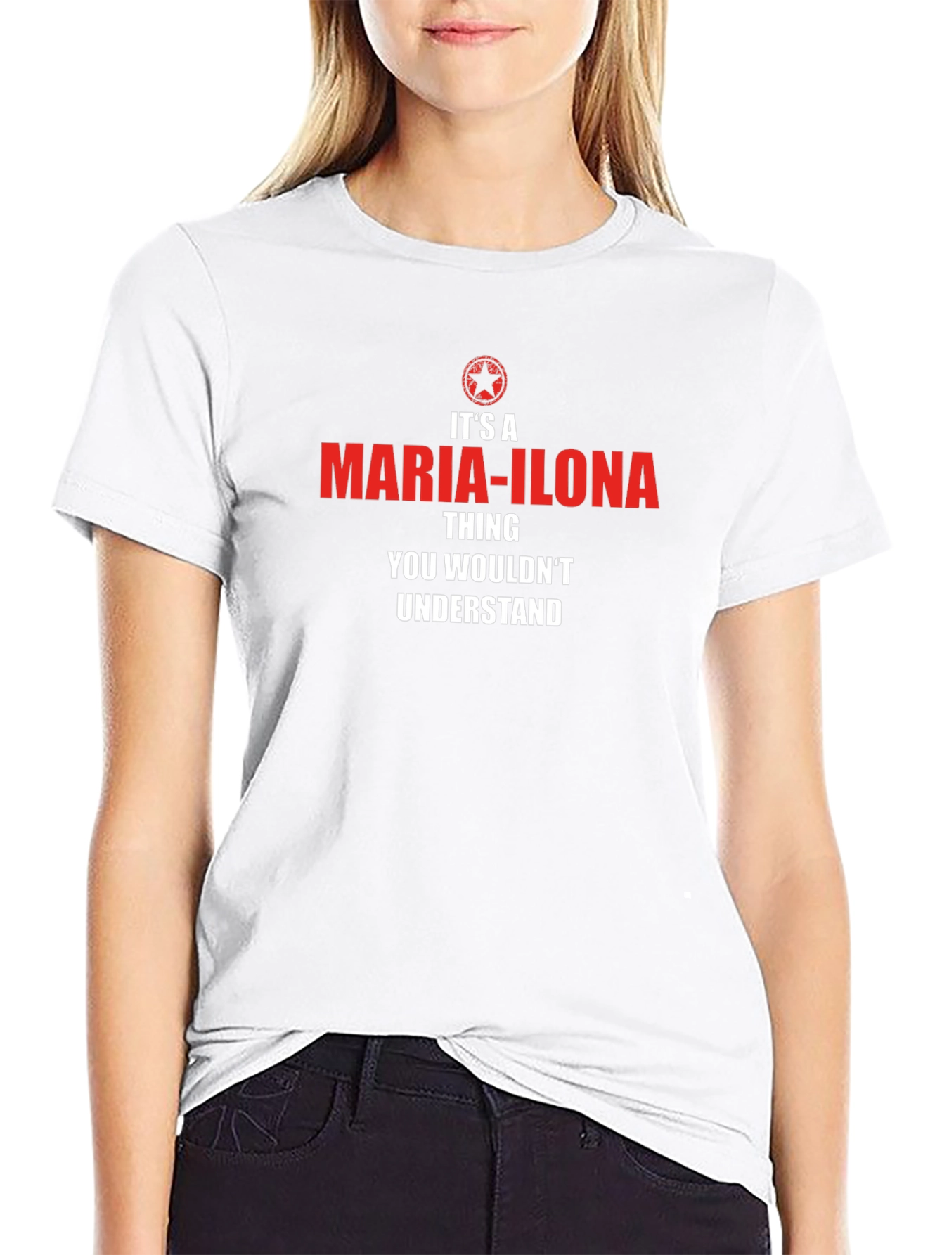 Maria-Ilona Thing T-Shirt - Funny Personalized Name Tee