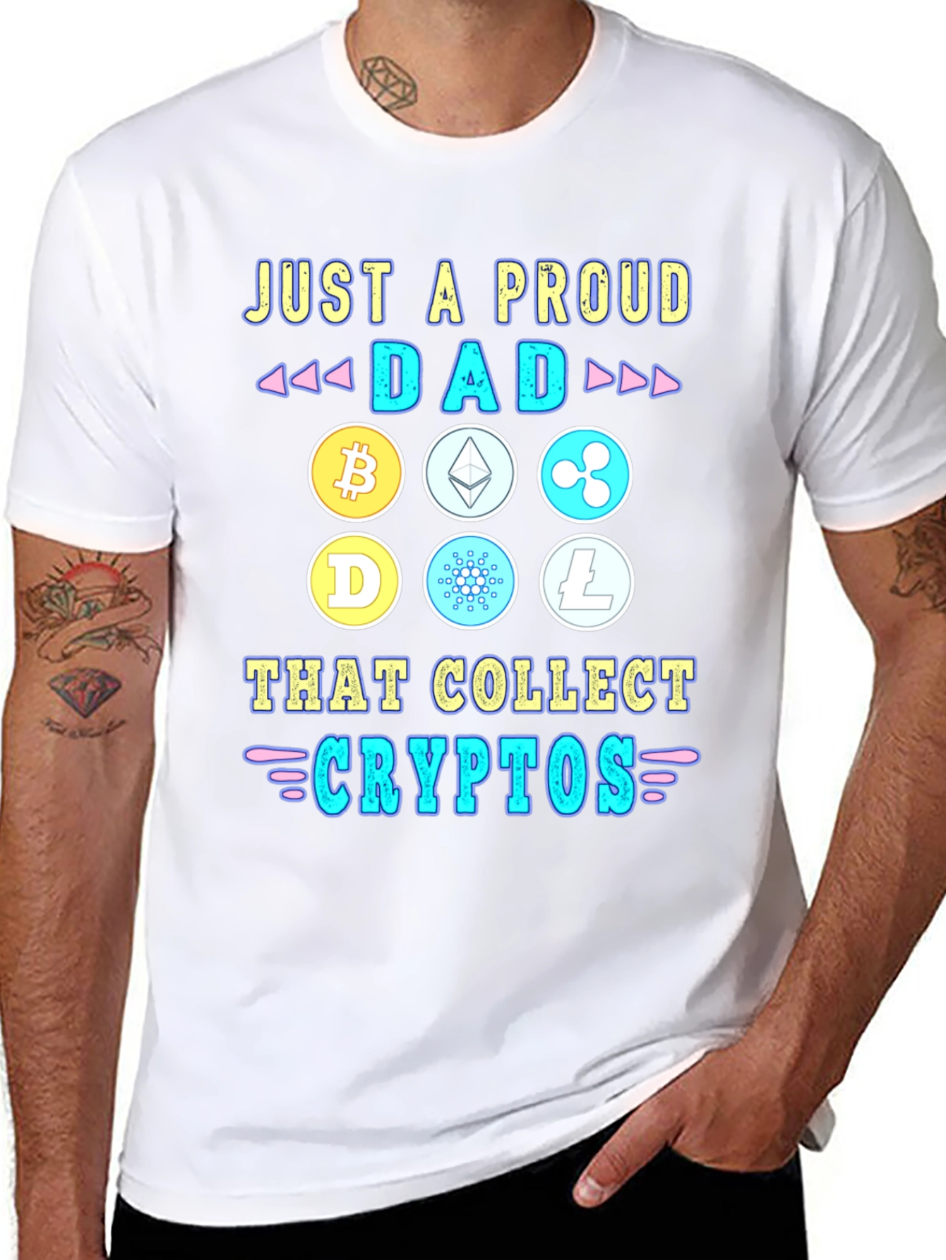 Proud Dad Crypto Collector T-Shirt