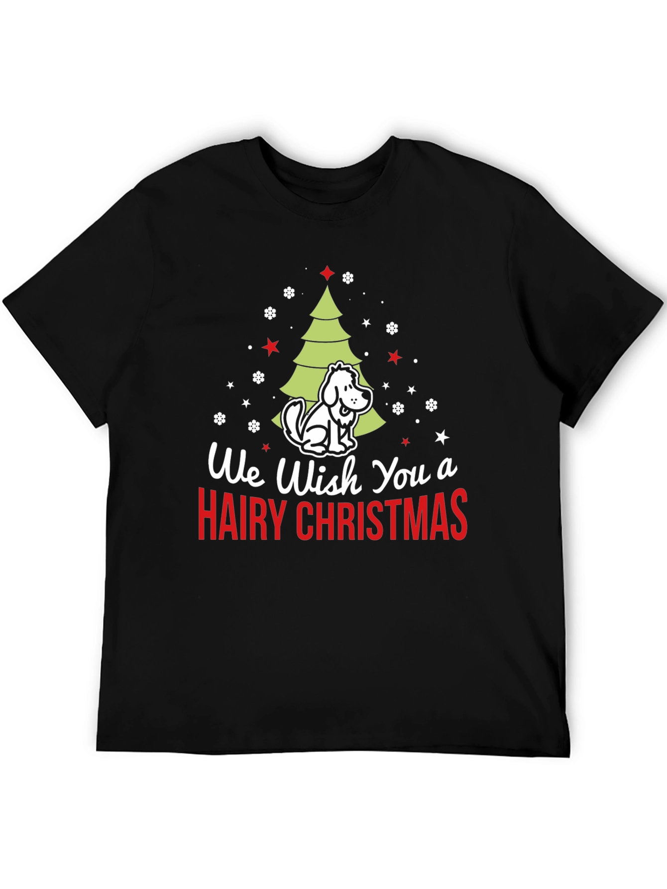 Hairy Christmas Dog T-Shirt