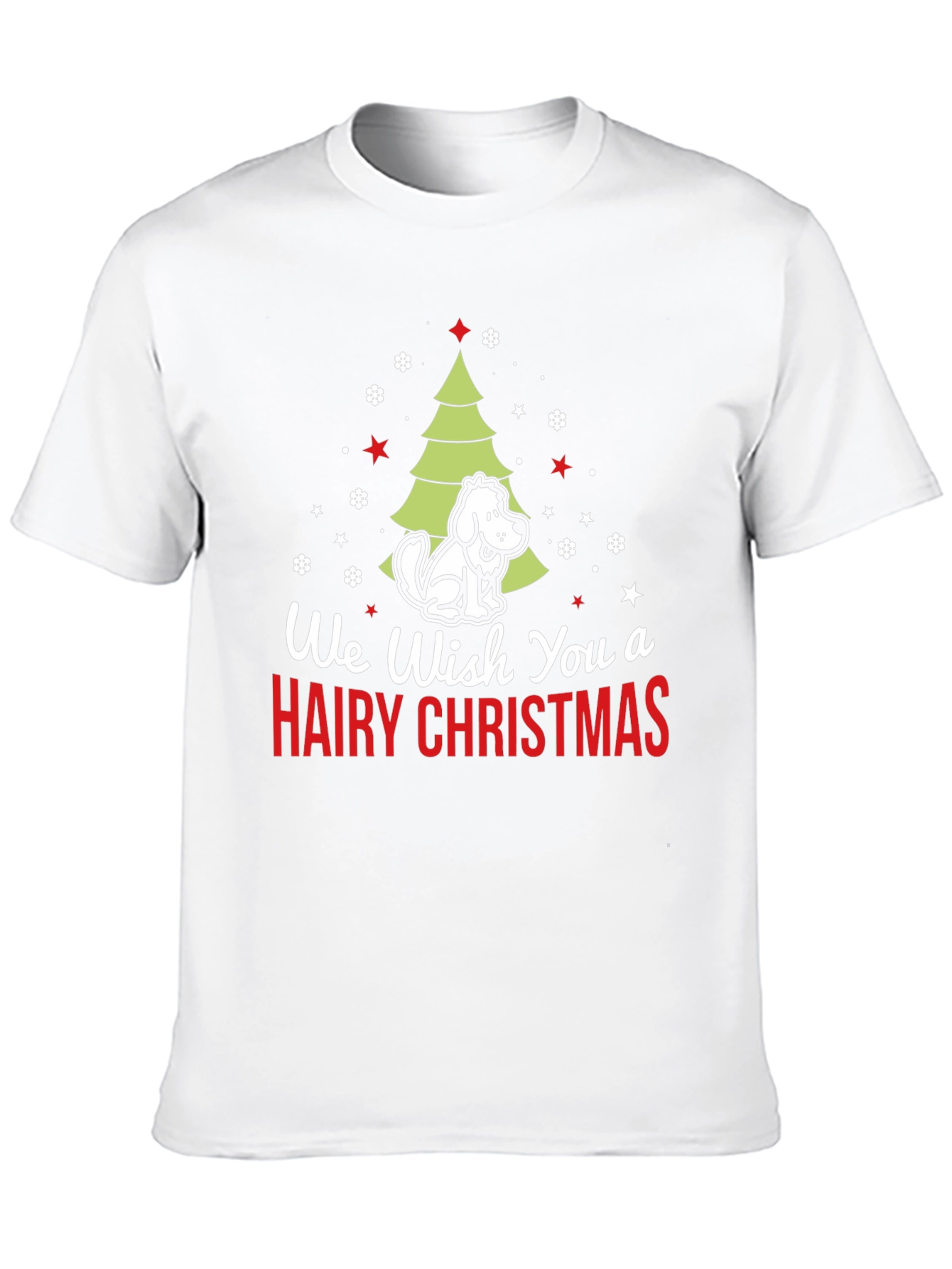 Hairy Christmas Dog T-Shirt