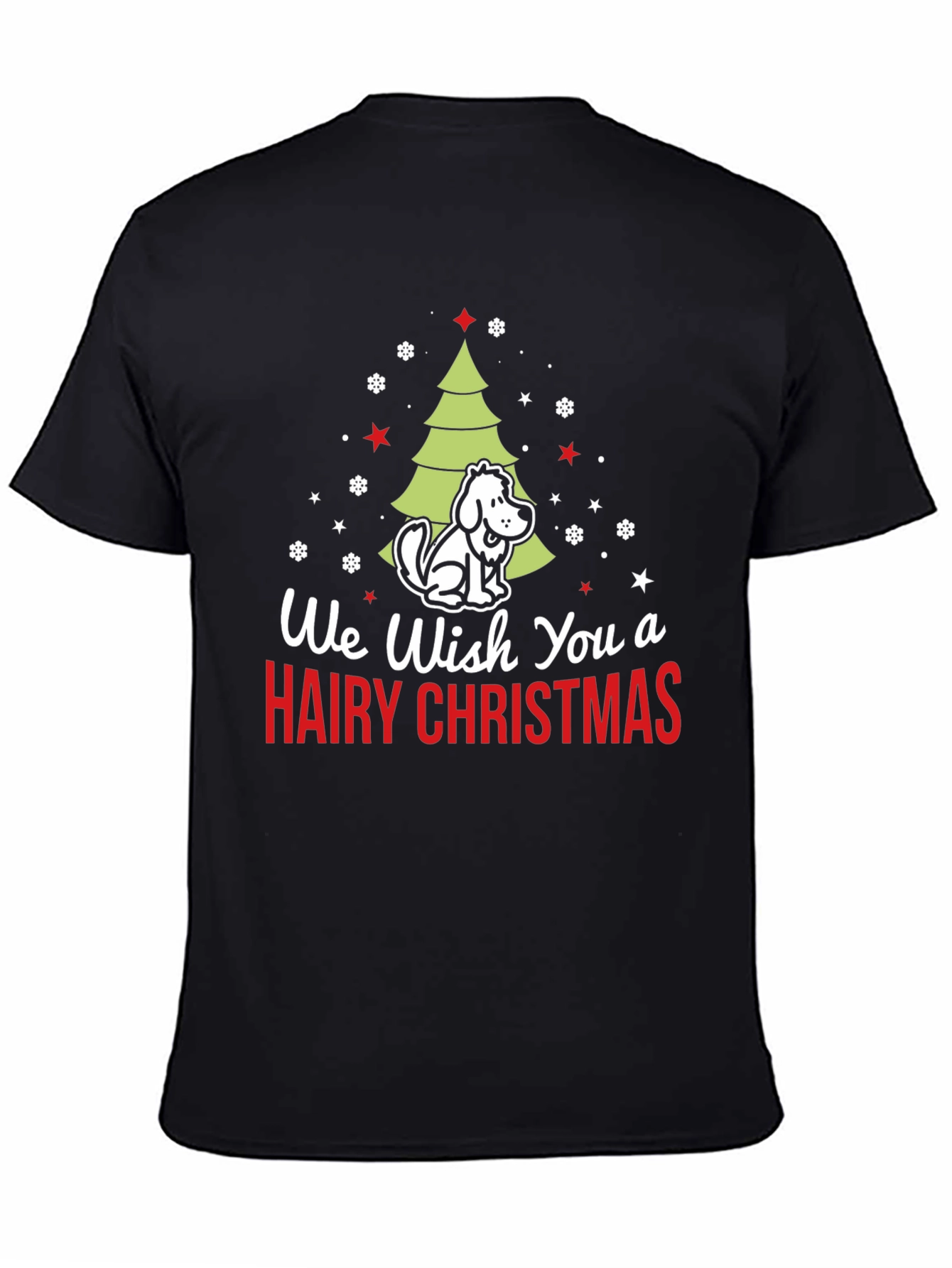 Hairy Christmas Dog T-Shirt