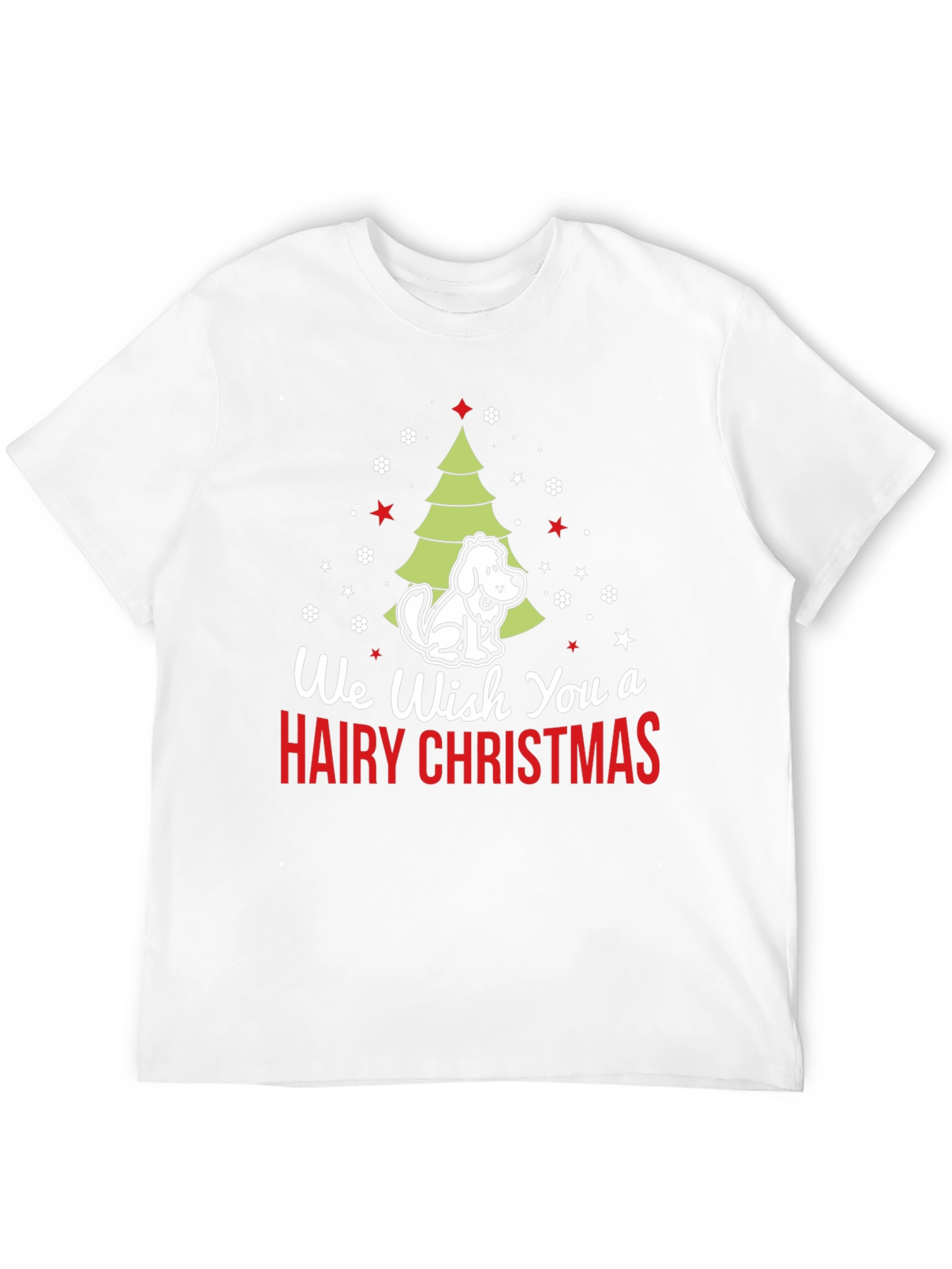 Hairy Christmas Dog T-Shirt