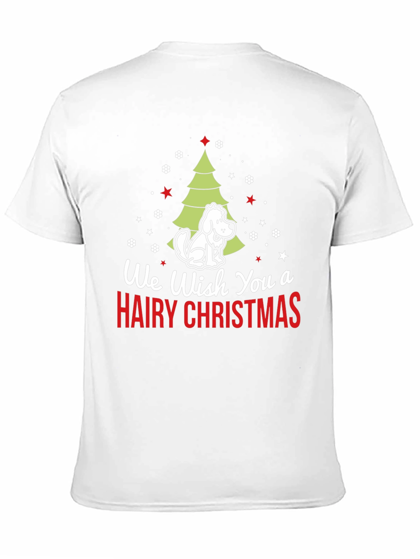 Hairy Christmas Dog T-Shirt