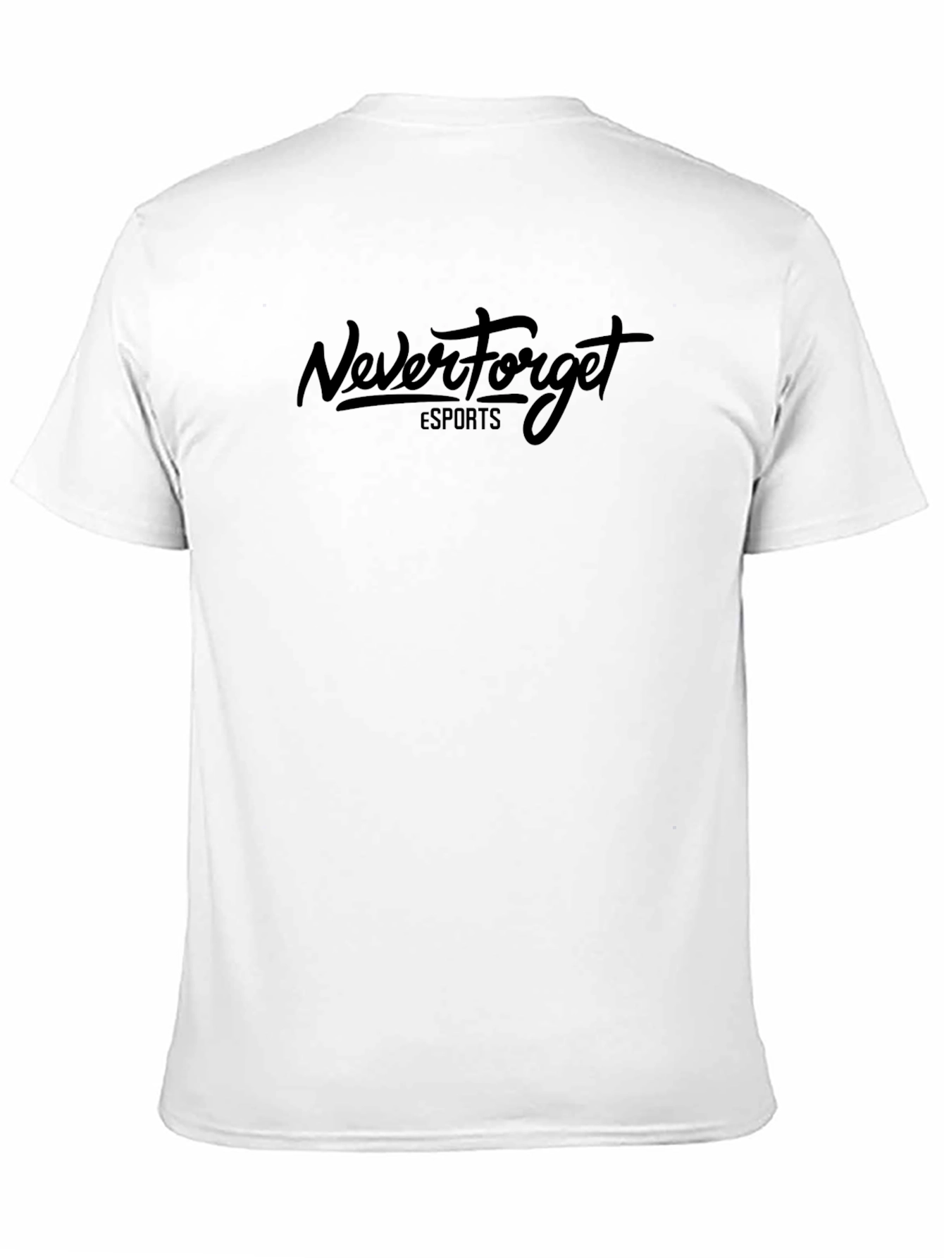 Never Forget Esports Black Graphic T-Shirt