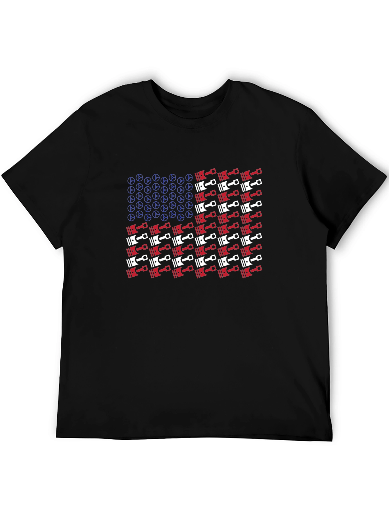 American Piston Flag Graphic T-Shirt