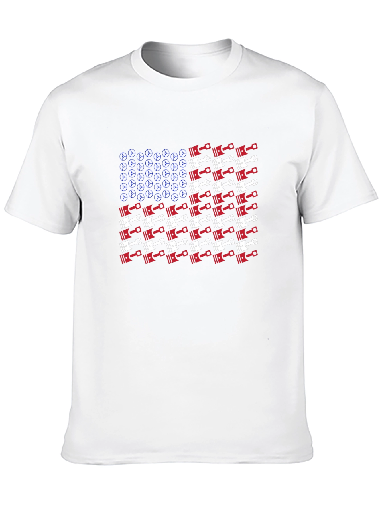 American Piston Flag Graphic T-Shirt