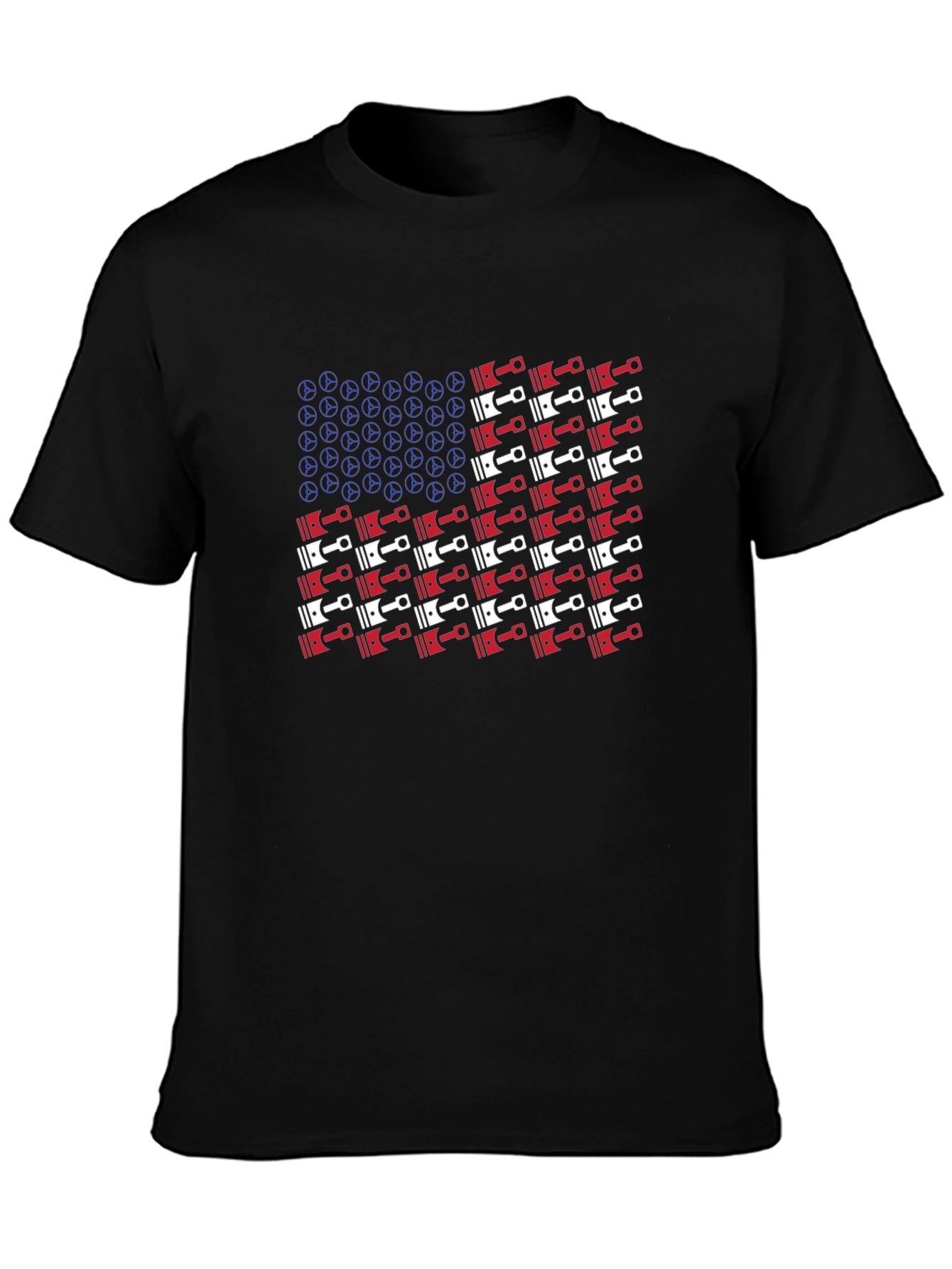 American Piston Flag Graphic T-Shirt