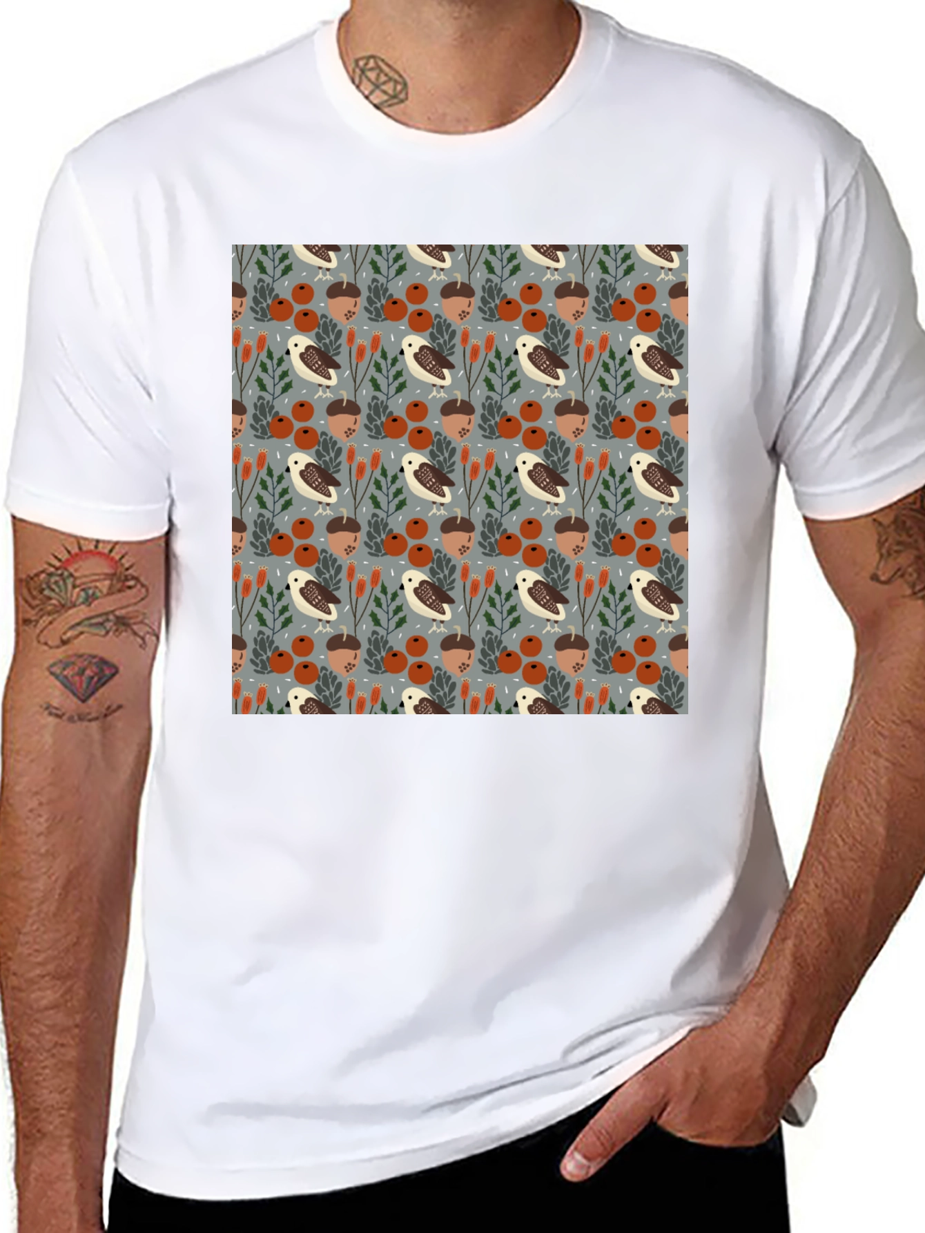 Autumnal Forest Pattern T-Shirt