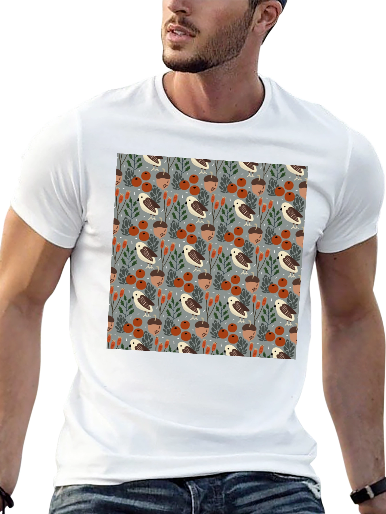 Autumnal Forest Pattern T-Shirt