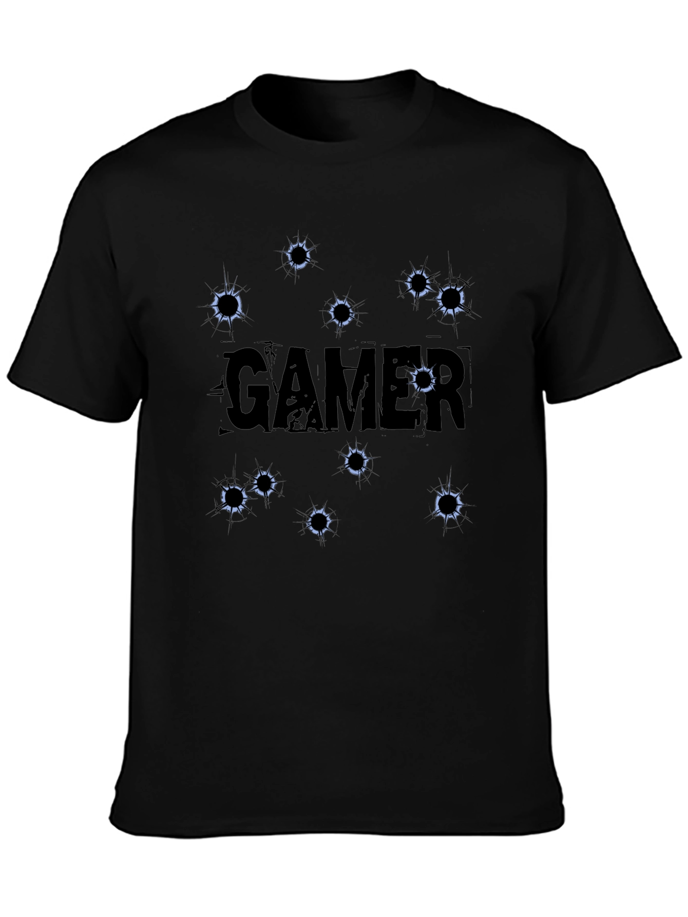Gamer Bullet Hole T-Shirt