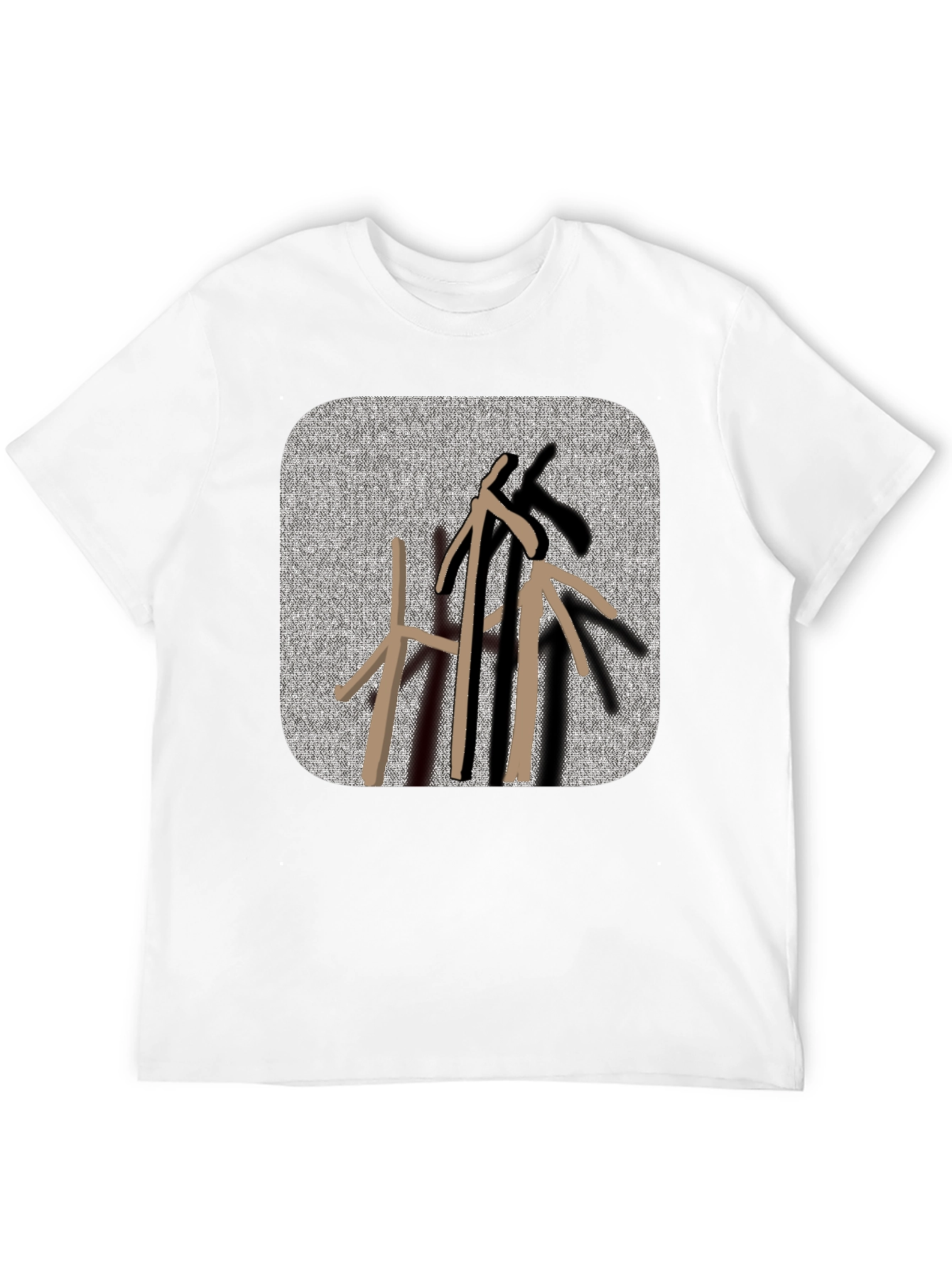 Abstract Arrows Black T-Shirt