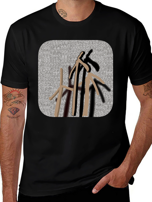 Abstract Arrows Black T-Shirt