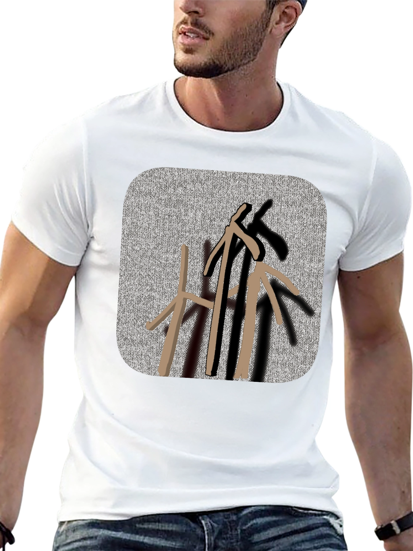 Abstract Arrows Black T-Shirt