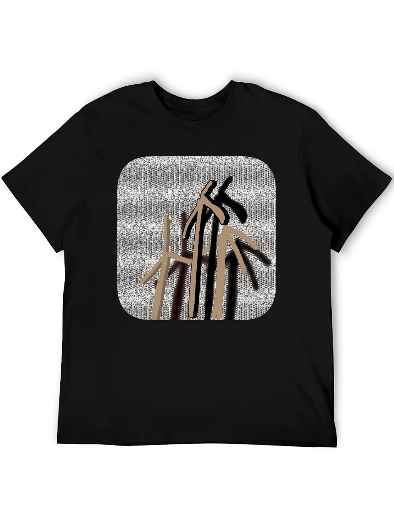 Abstract Arrows Black T-Shirt
