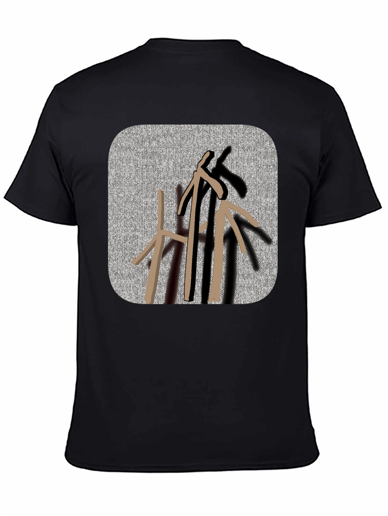 Abstract Arrows Black T-Shirt