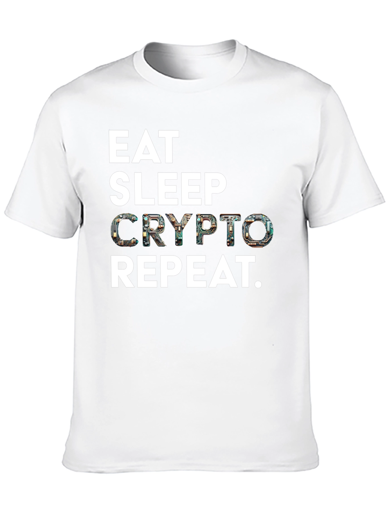 Eat Sleep Crypto Repeat Black T-Shirt
