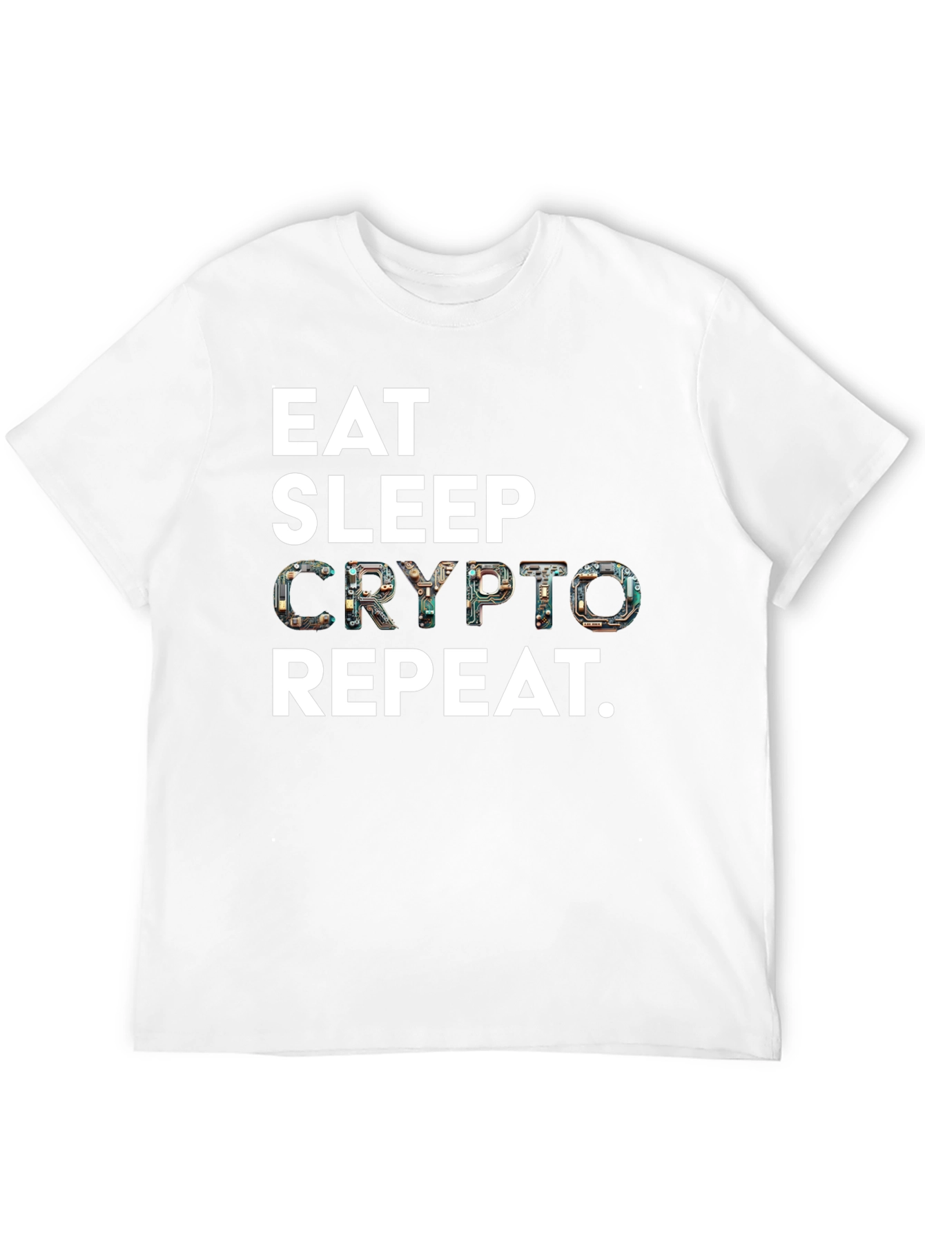 Eat Sleep Crypto Repeat Black T-Shirt