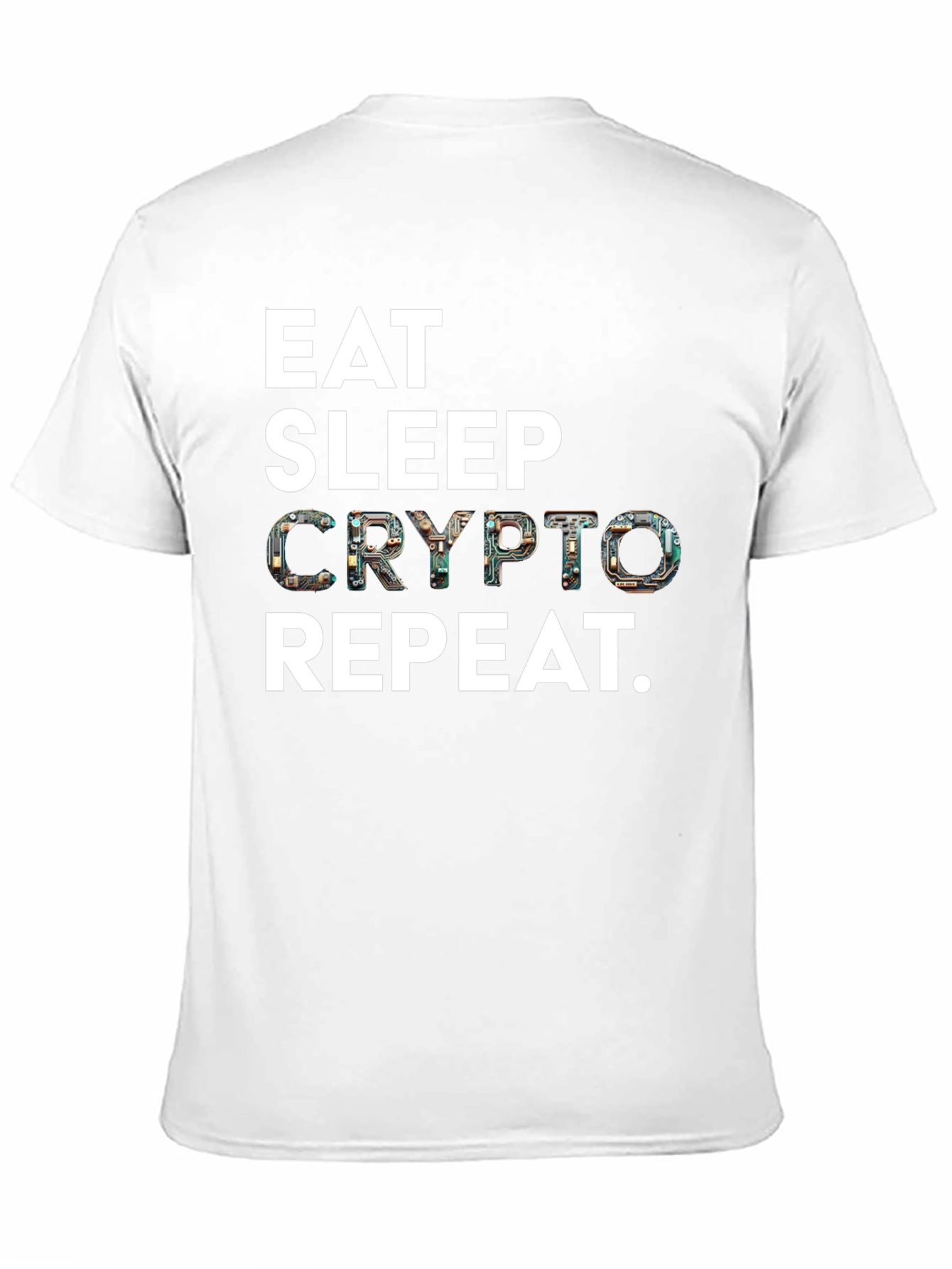 Eat Sleep Crypto Repeat Black T-Shirt