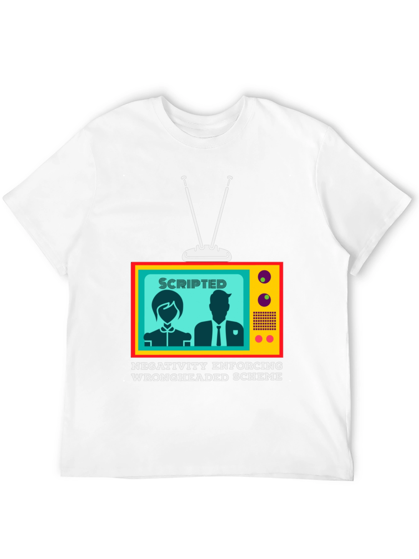 Scripted TV Graphic Tee - Enforcing Negativity