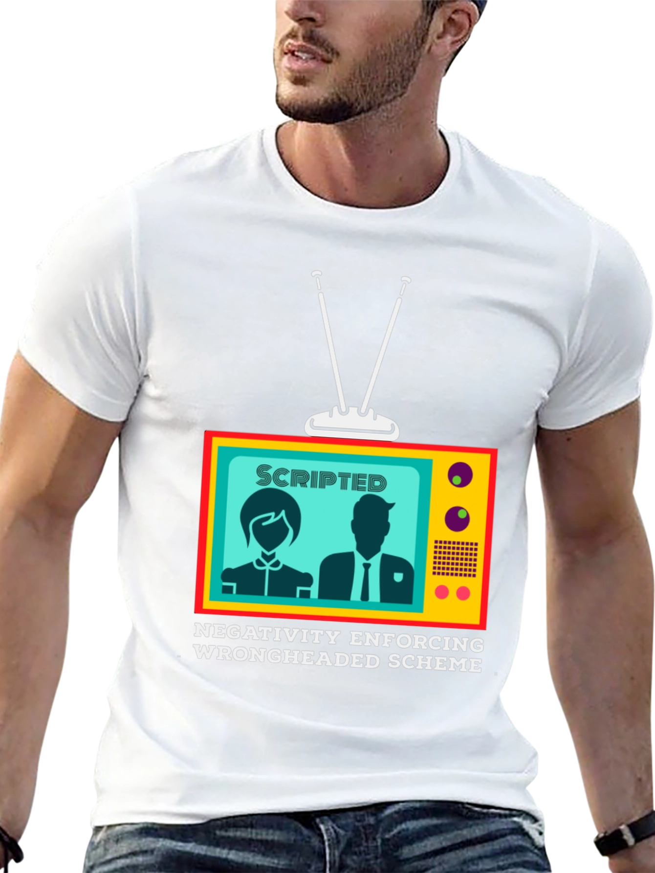 Scripted TV Graphic Tee - Enforcing Negativity