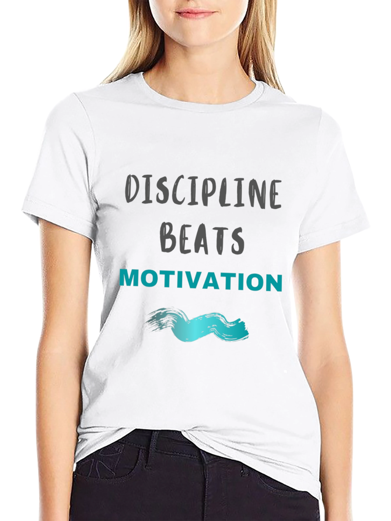Discipline Beats Motivation T-Shirt - Black